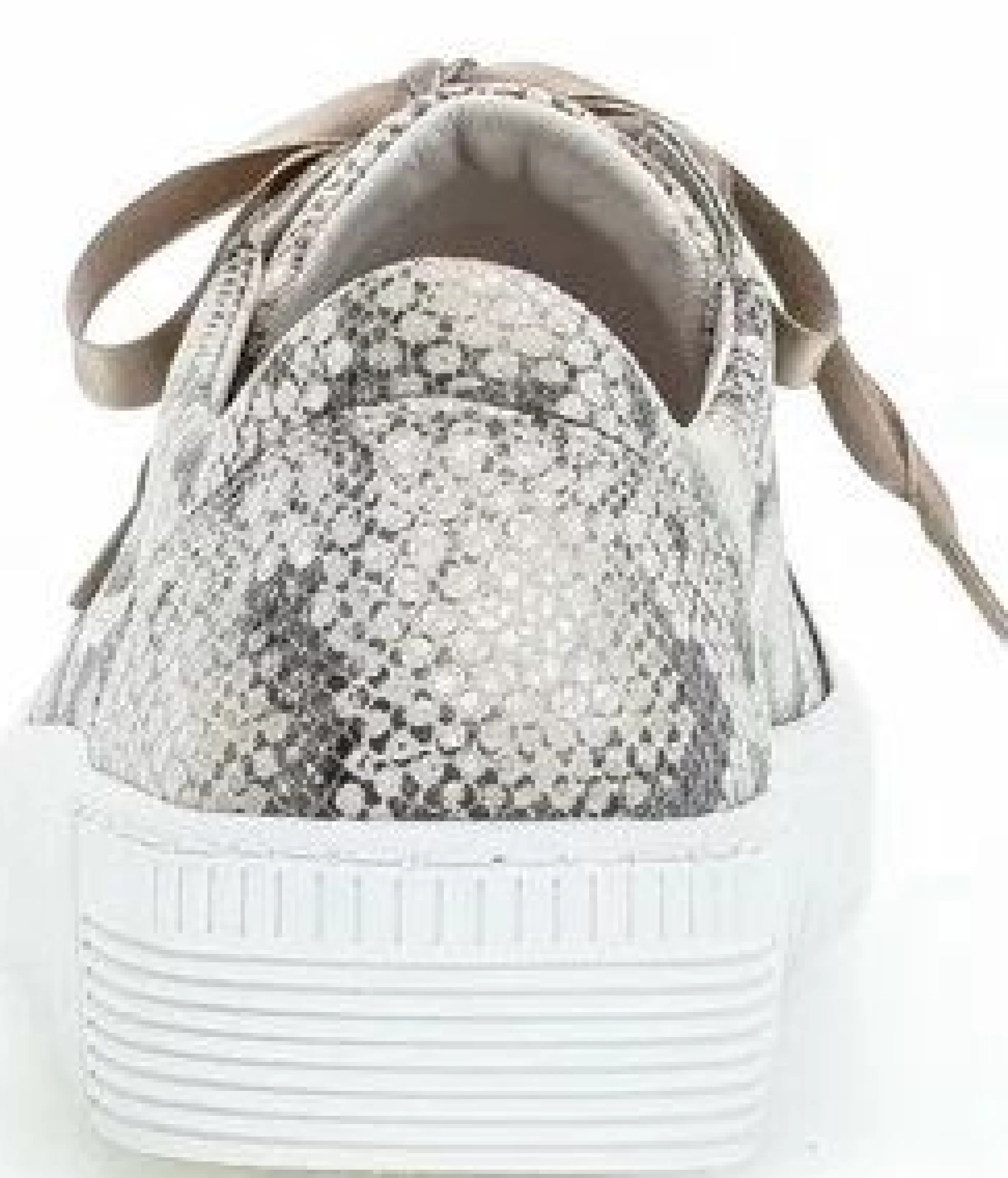 Store 43.330.30 Taupe Snakeskin Lace-Up Sneaker Women Casual