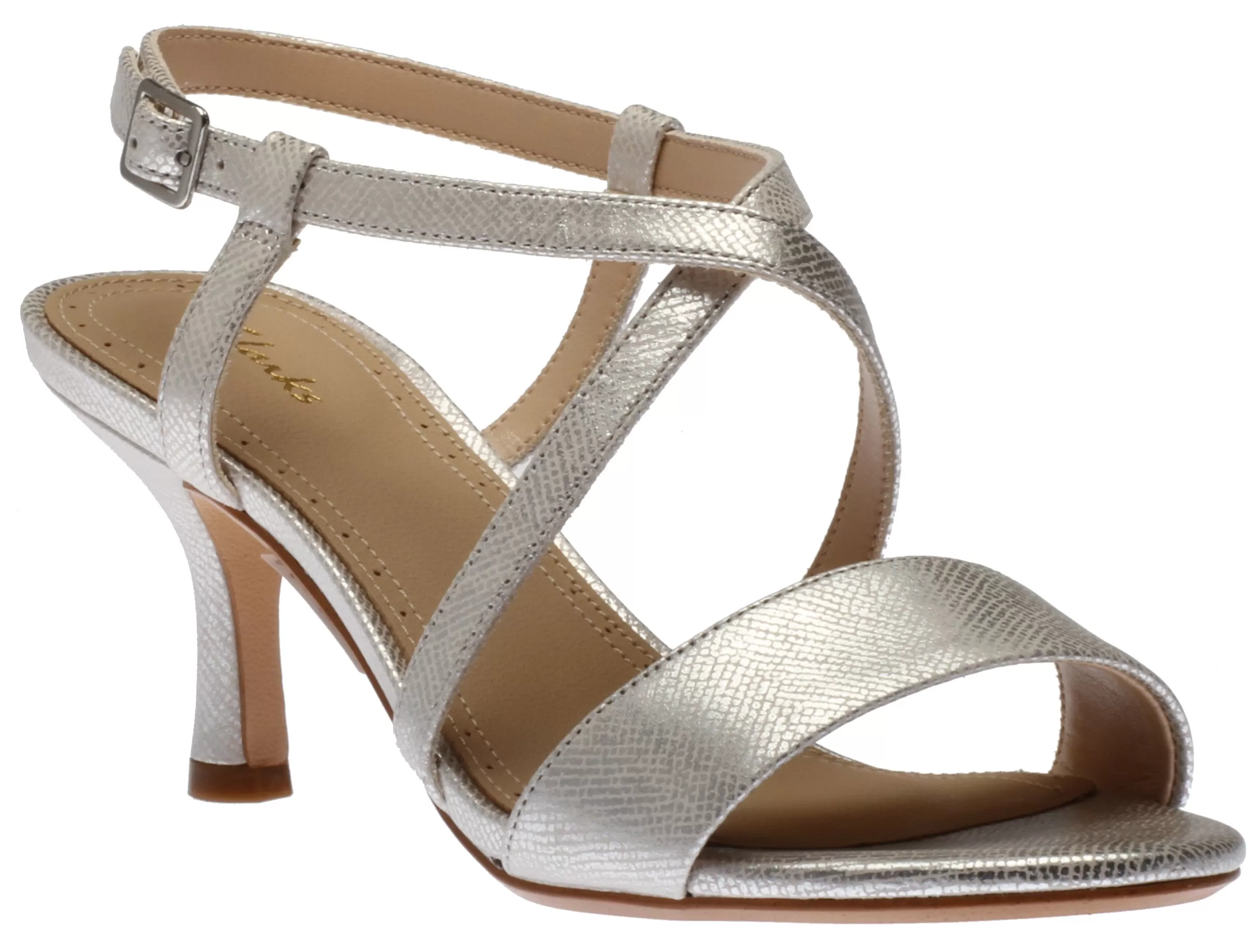 Cheap Amali Buckle Silver Women Sandal