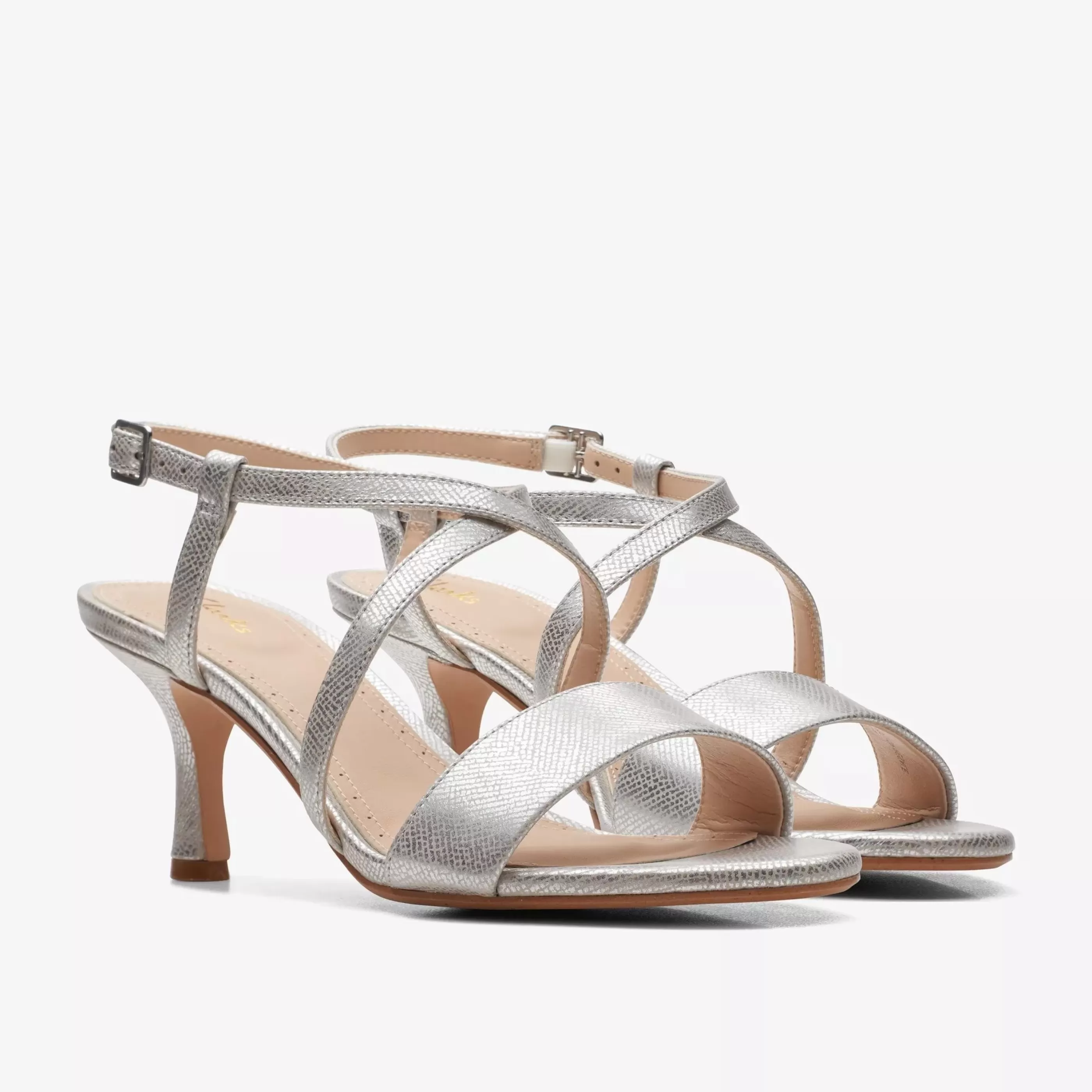 Cheap Amali Buckle Silver Women Sandal