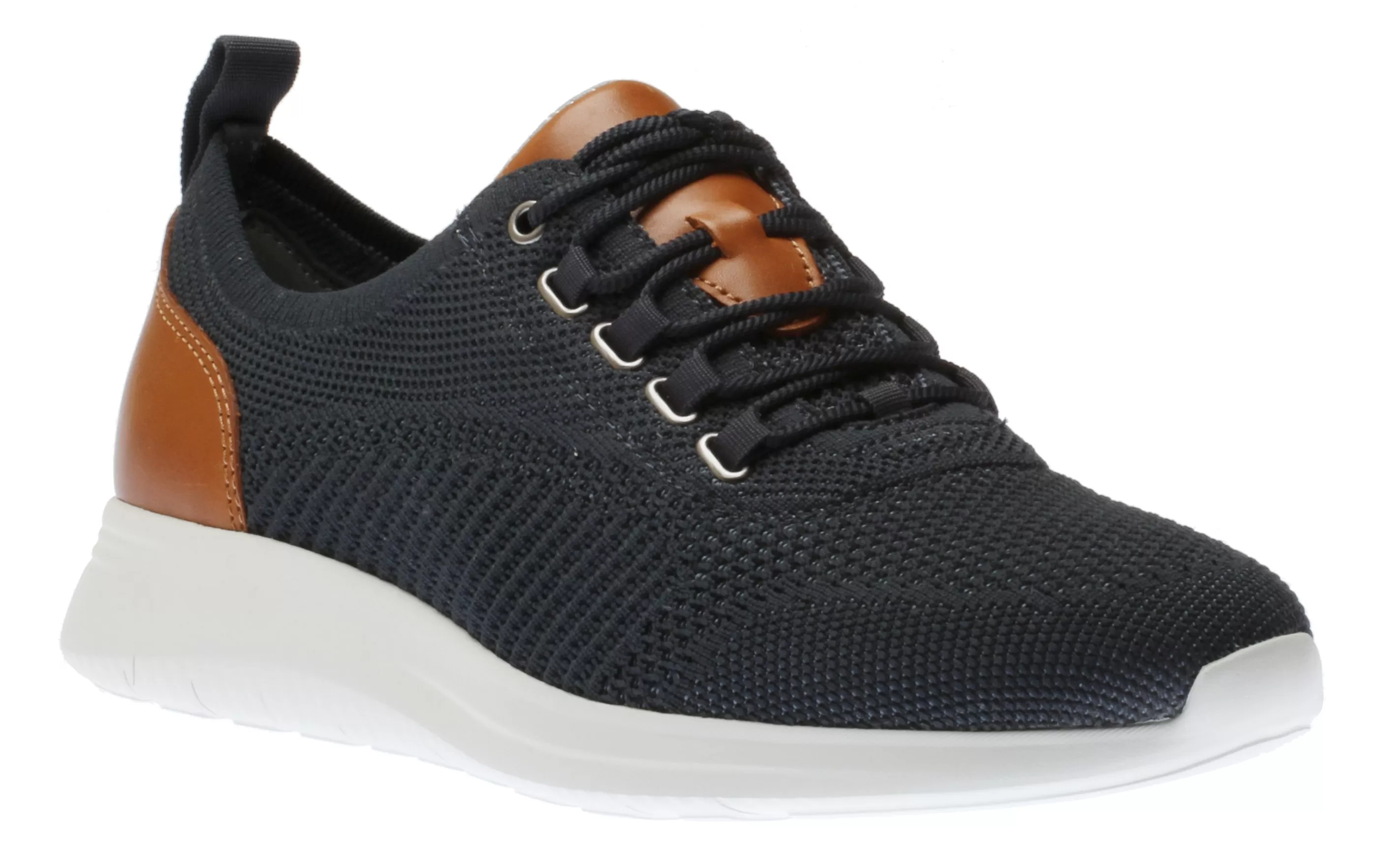 Flash Sale Amherst Navy Knit Lace-Up Sneaker Men Casual