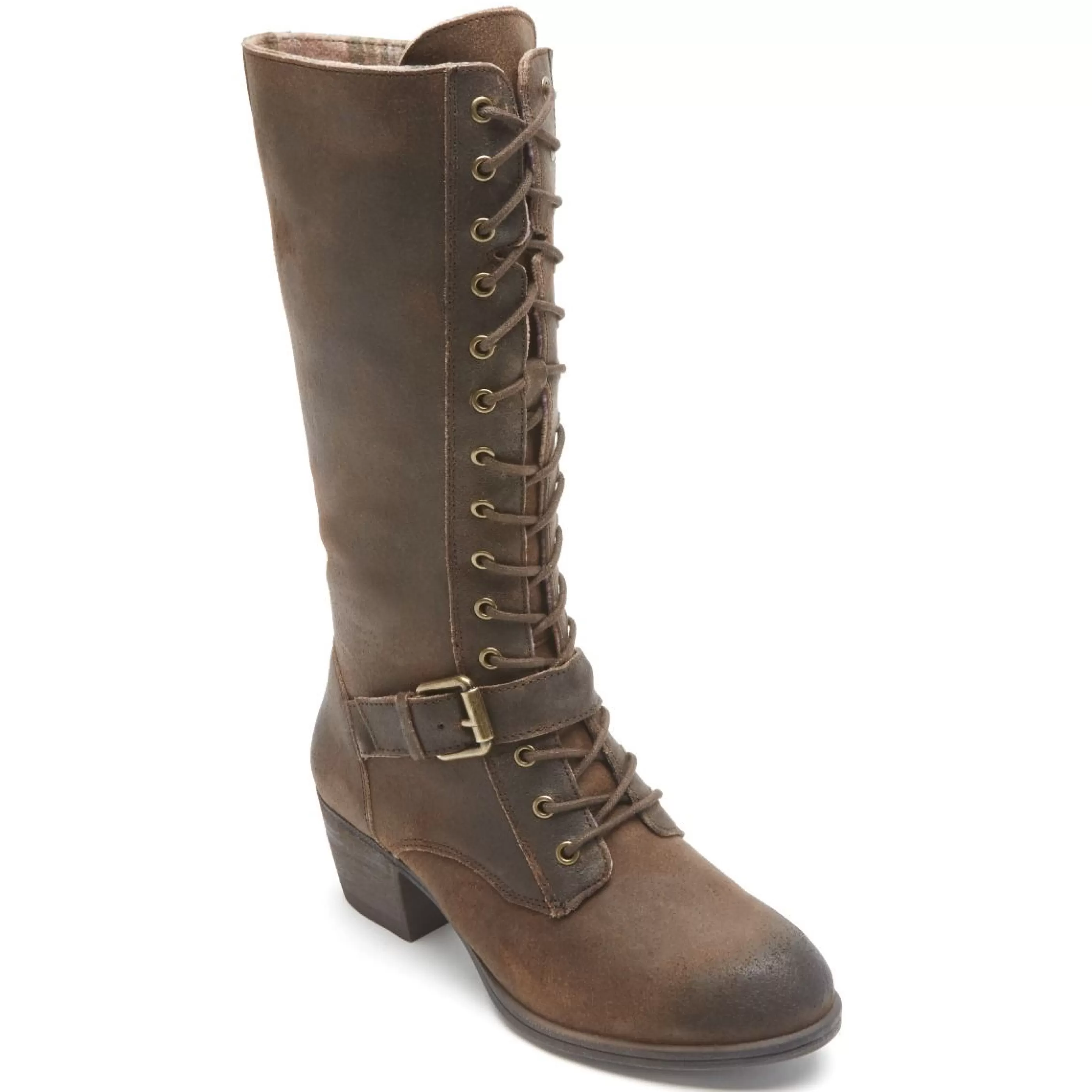 Cheap Anisa Brown Tall Lace-Up Boot Women Boot