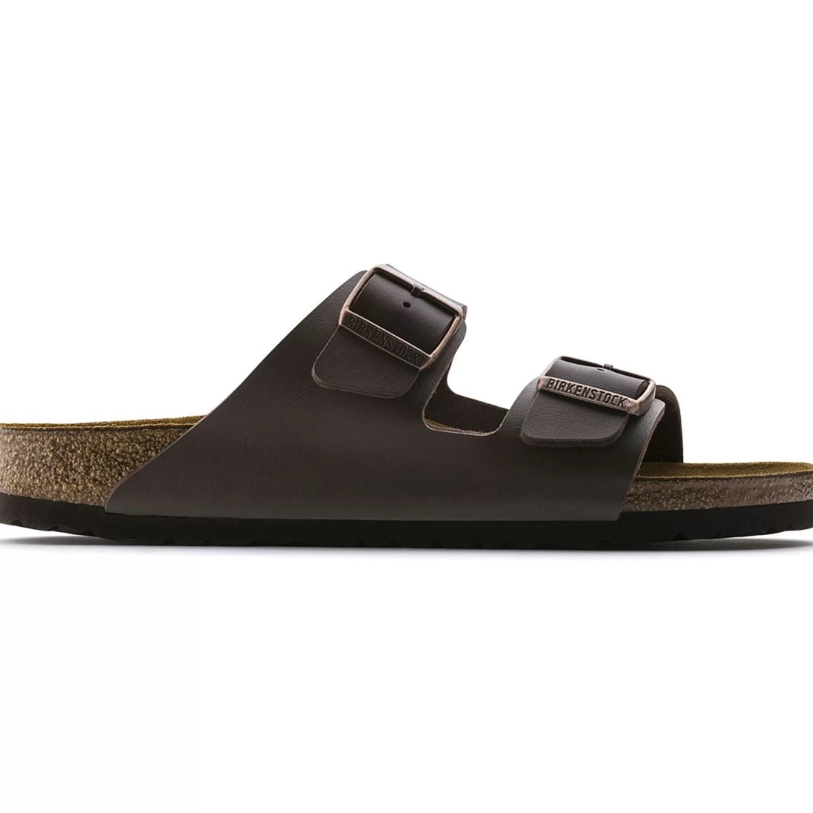 Fashion Arizona Birko-Flor Dark Brown Slide Sandal Men Slide