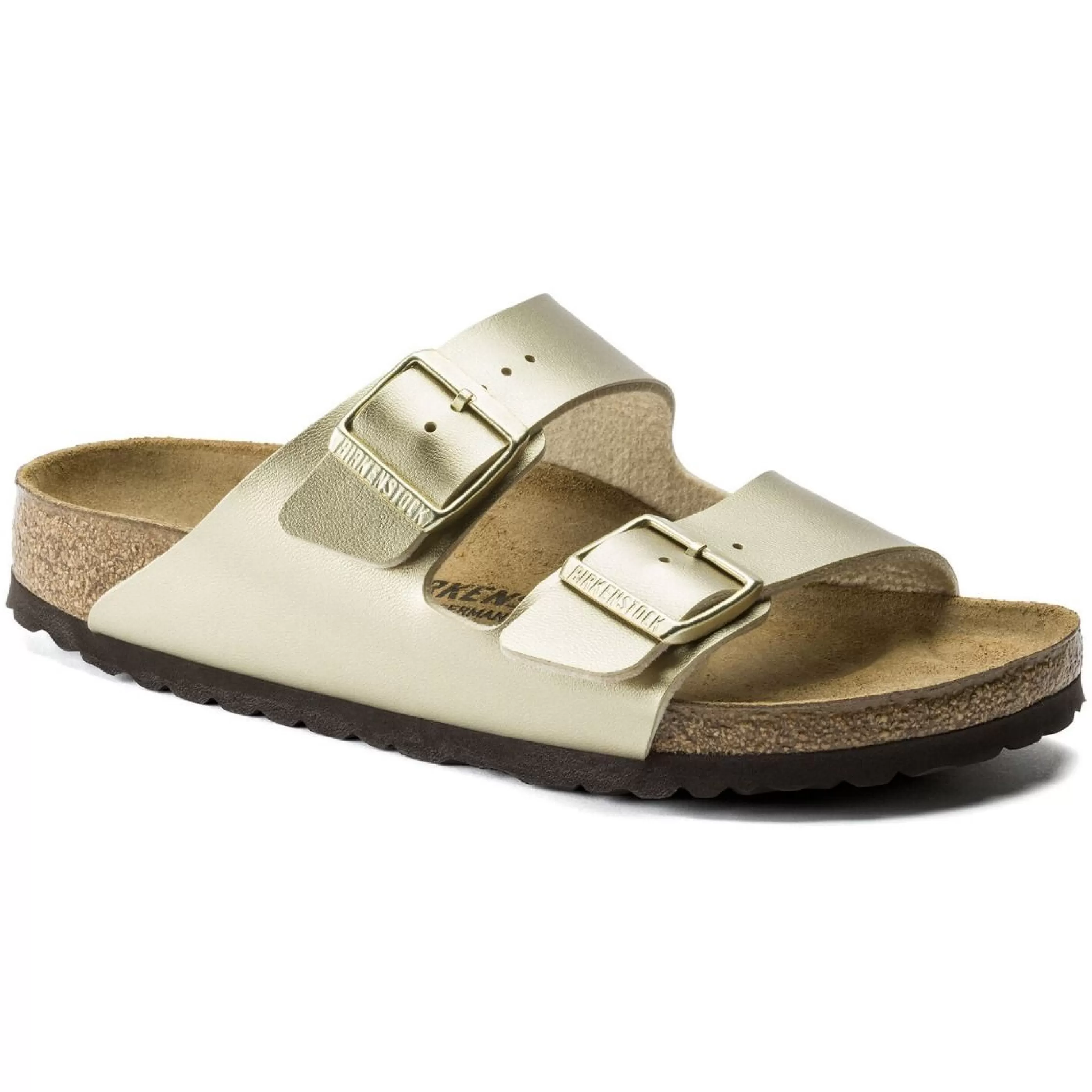 Sale Arizona Birko-Flor Gold Slide Sandal Women Slide