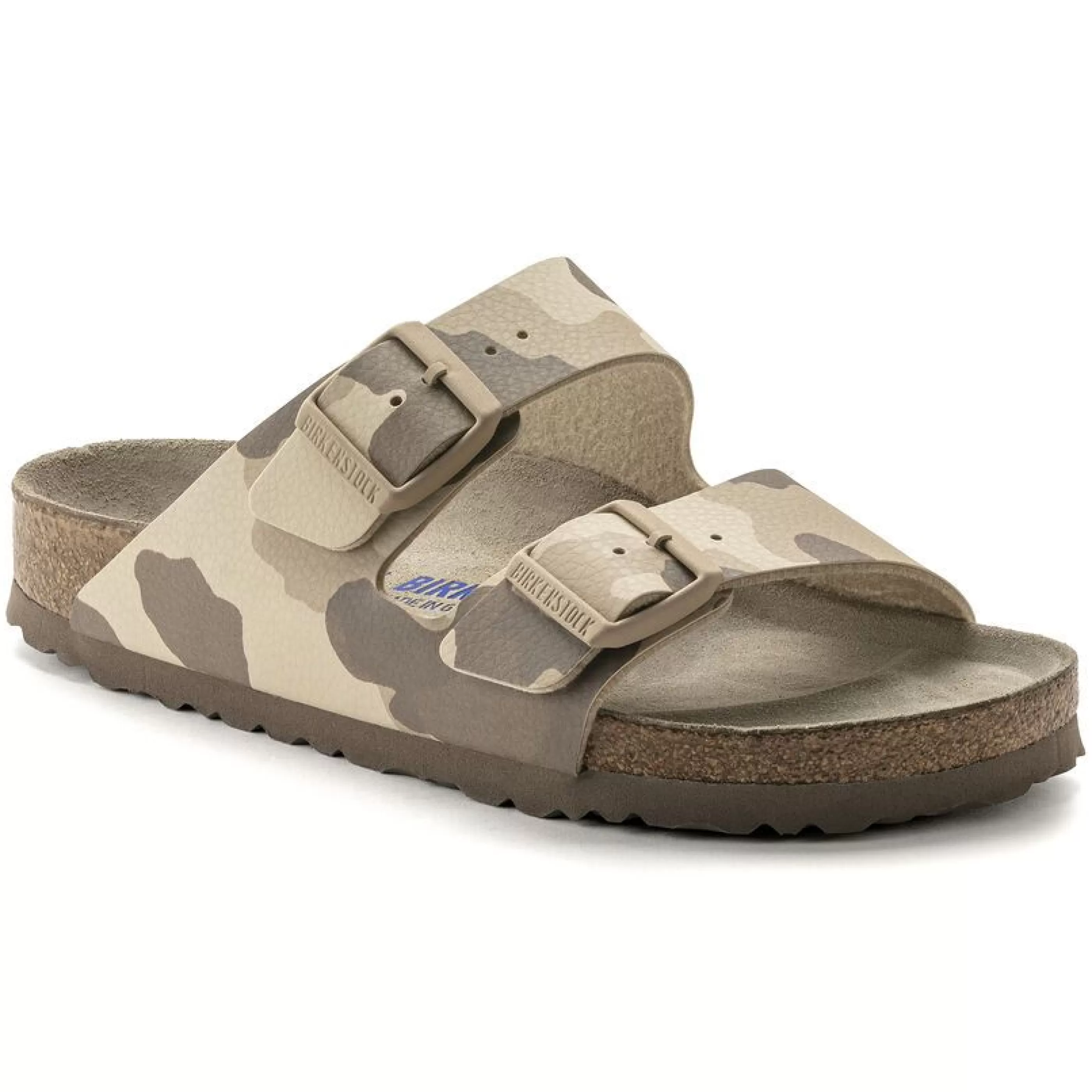 Sale Arizona Soft Footbed Desert Soil Camo Grey Slide Sandal Women Slide