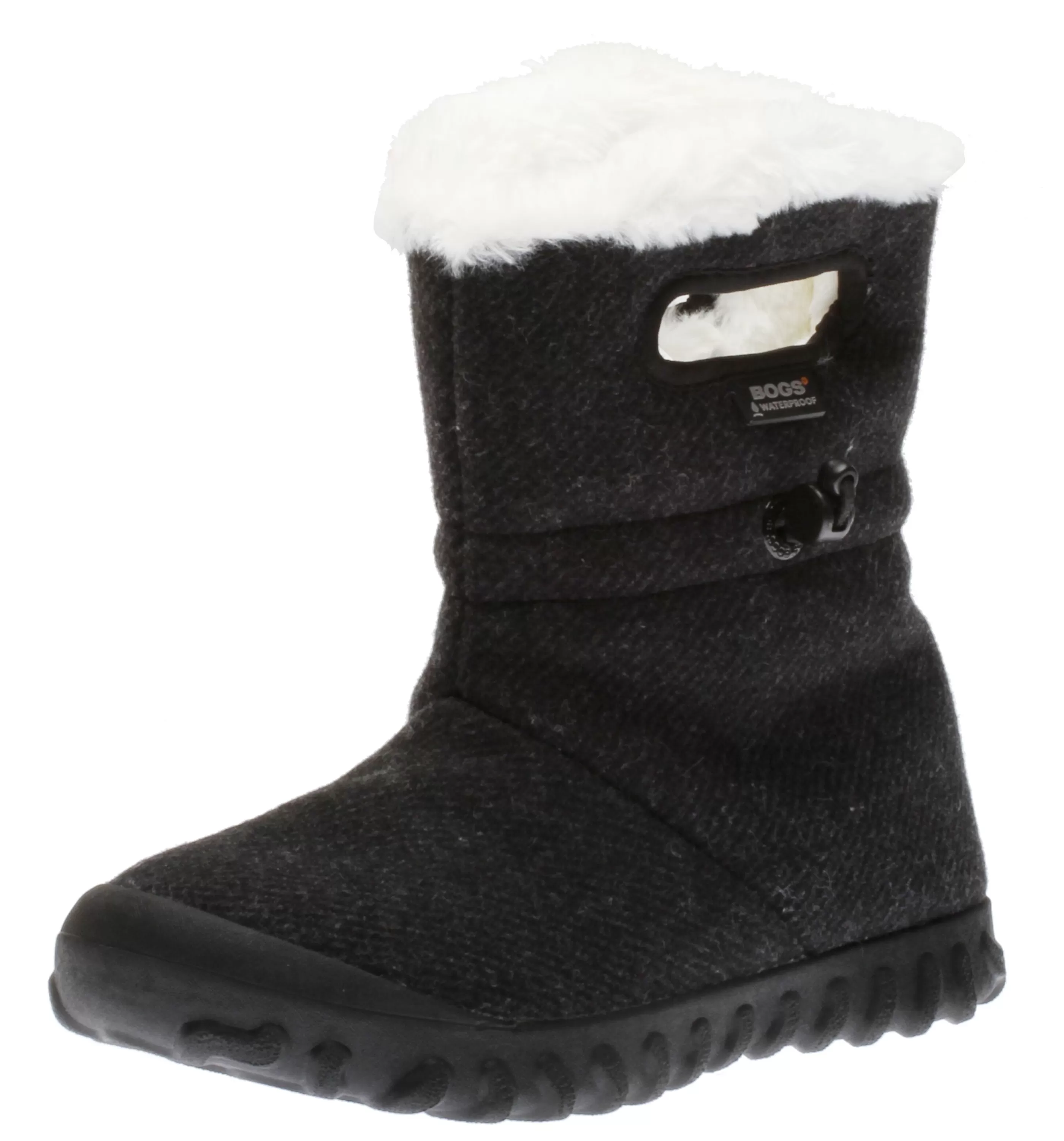 Discount B- Moc Wool Black Women's Insulated Boot Women Rain Boot