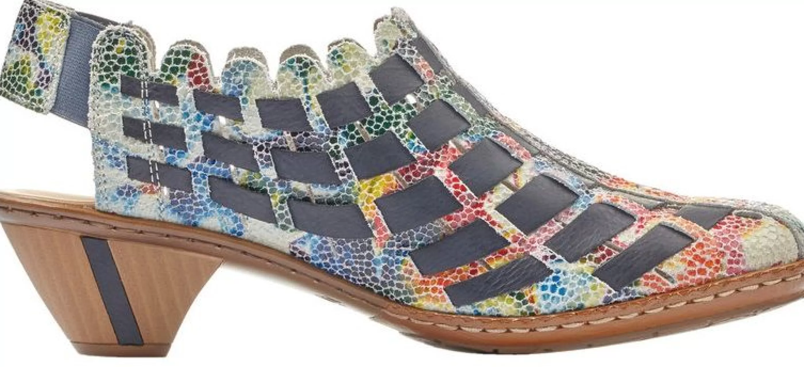 Cheap Bosnia Multicoloured Woven Sandal Women Casual