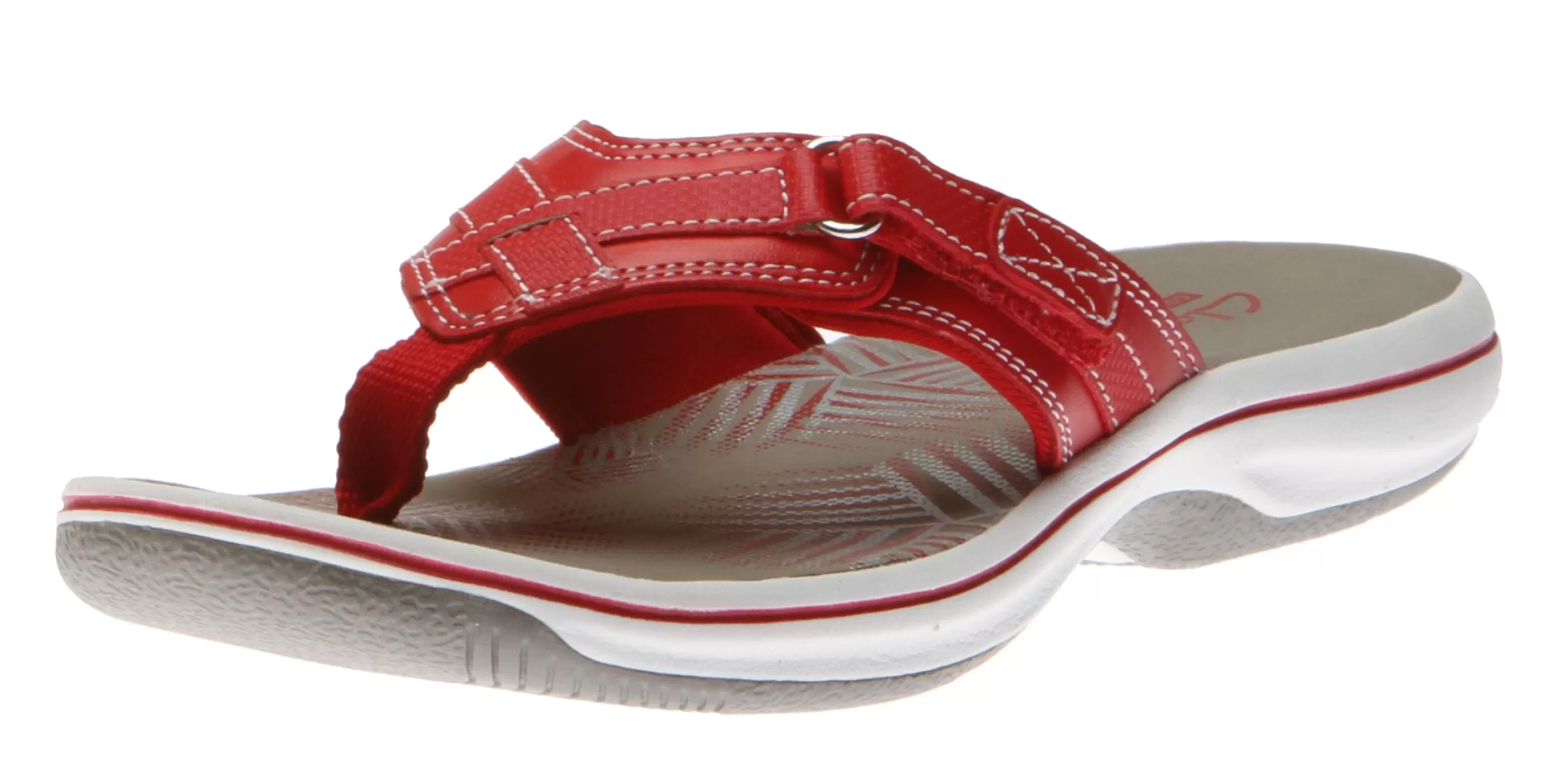 Outlet Breeze Sea Red Thong Sandal Women Toe Thong