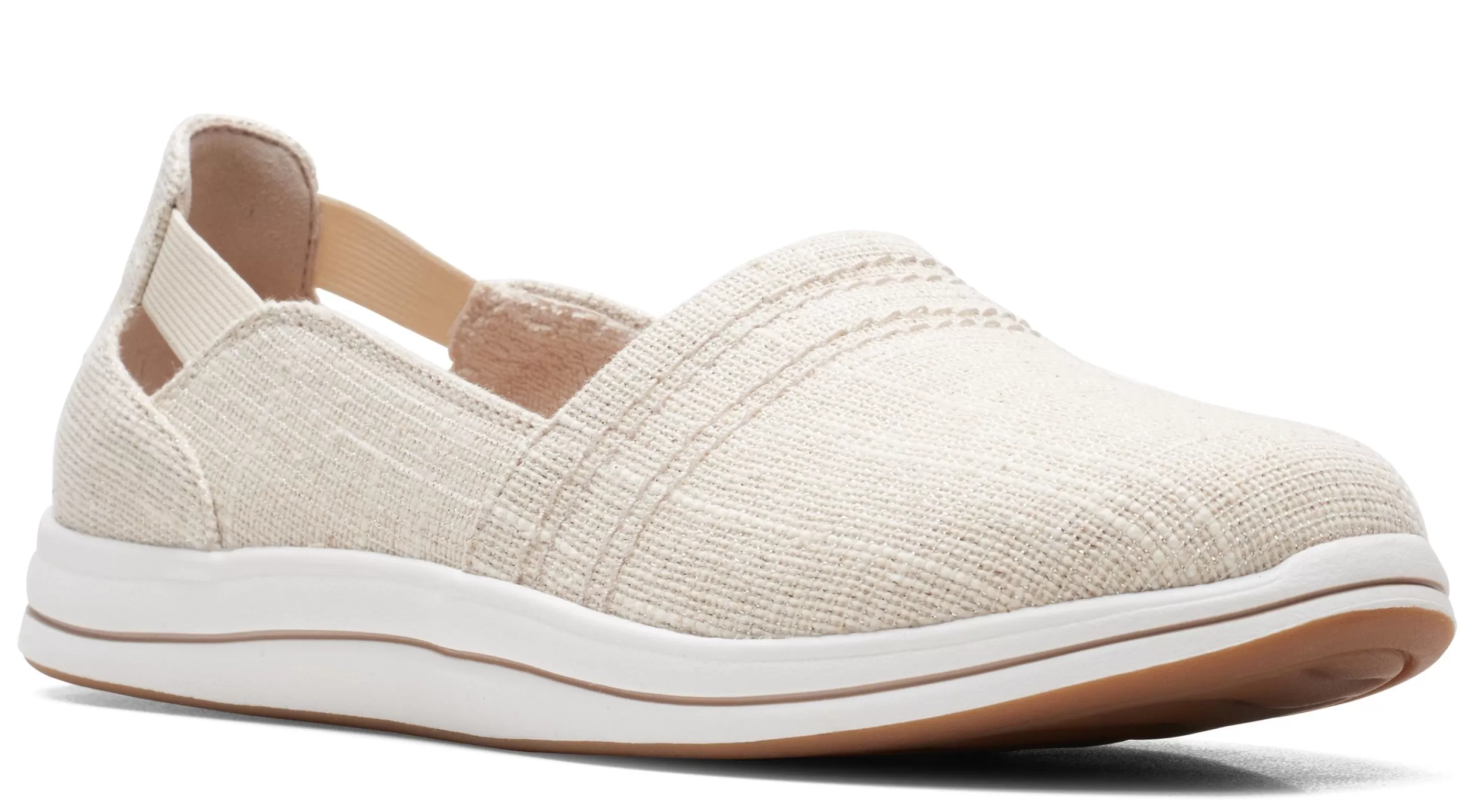 Online Breeze Step Beige Canvas Slip-On Sneaker Women Walking