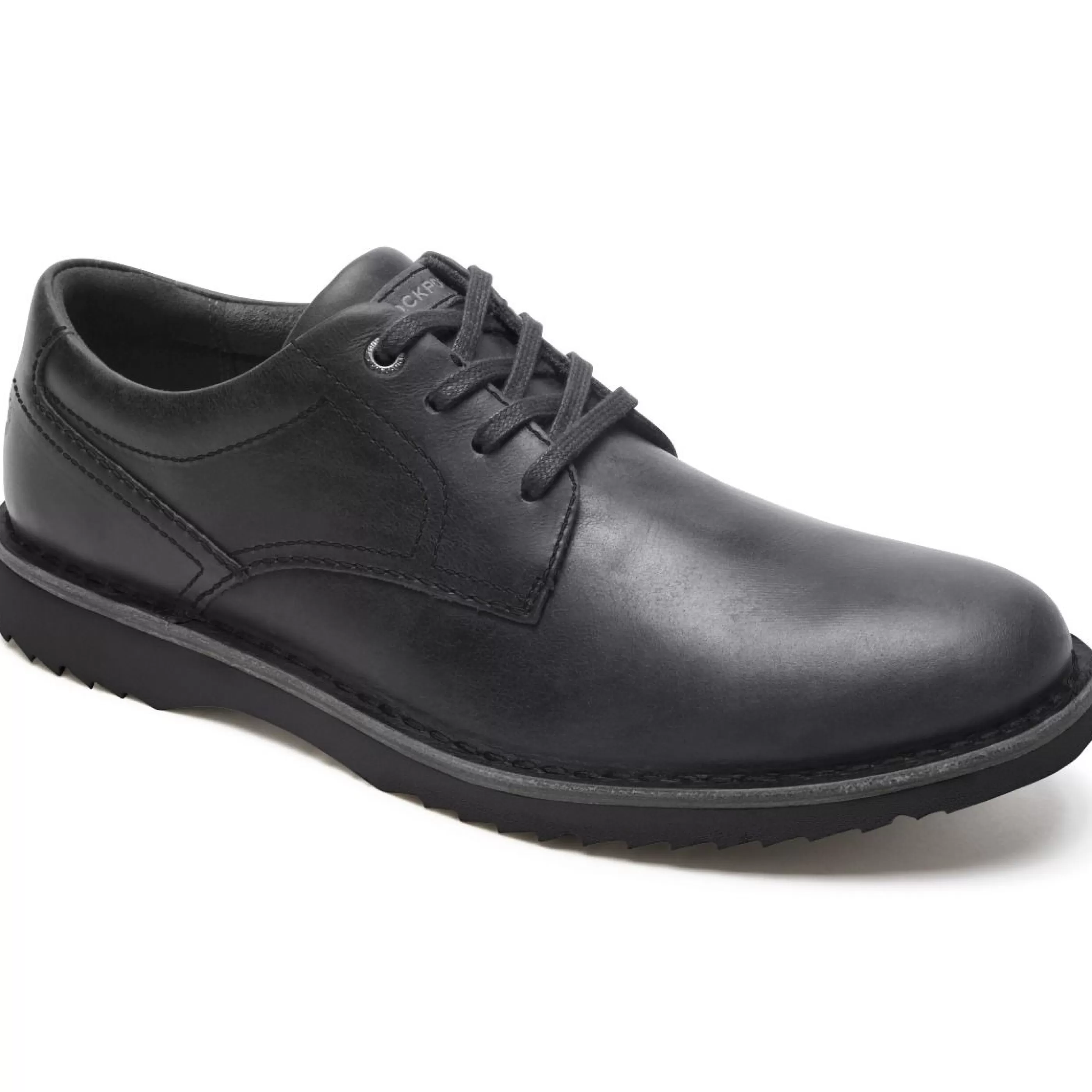 Discount Cabot Black Nubuck Leather Plain Toe Lace-Up Derby Shoe Men Casual