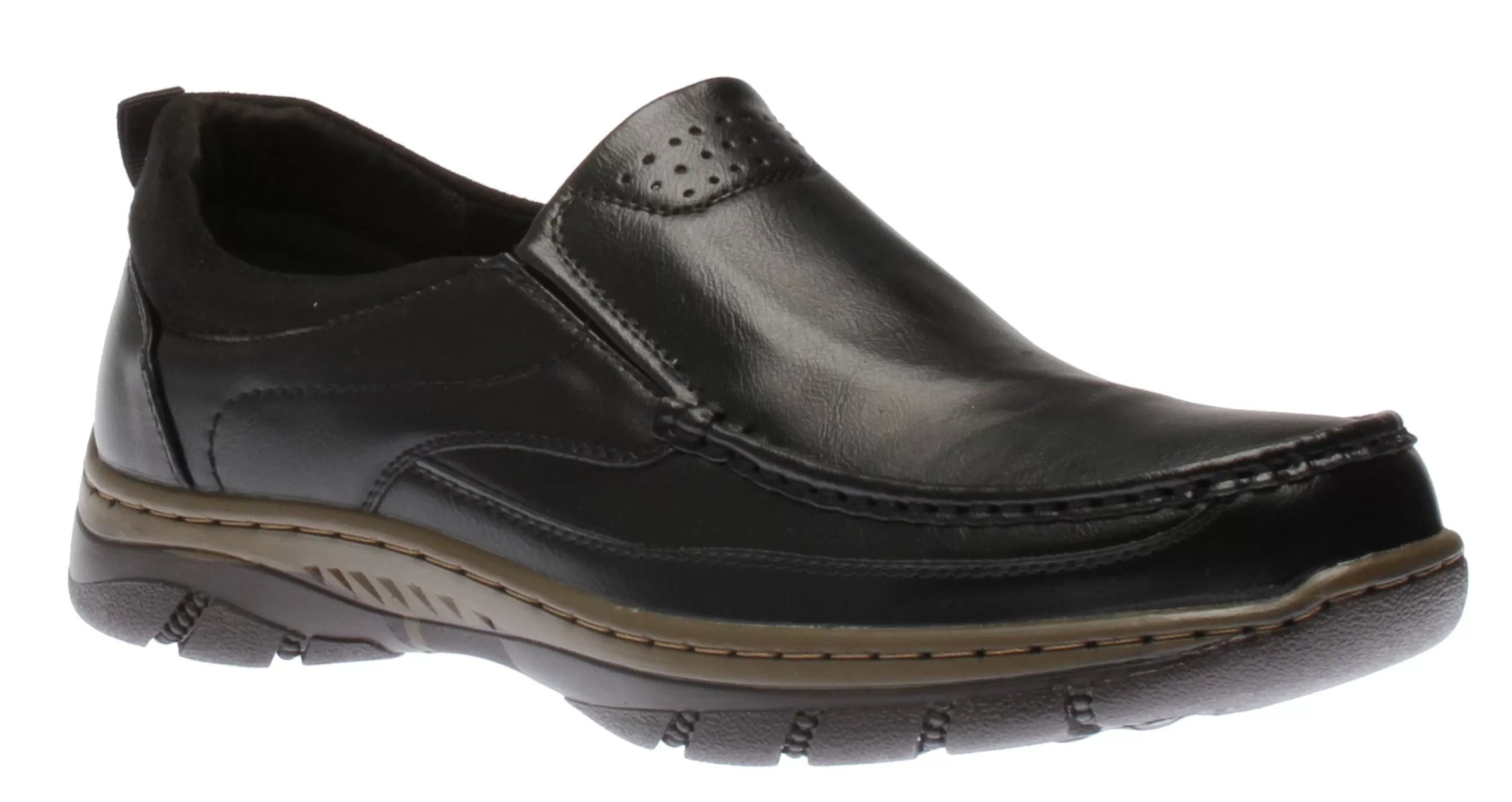 Outlet Casual Slip On Black Men Casual