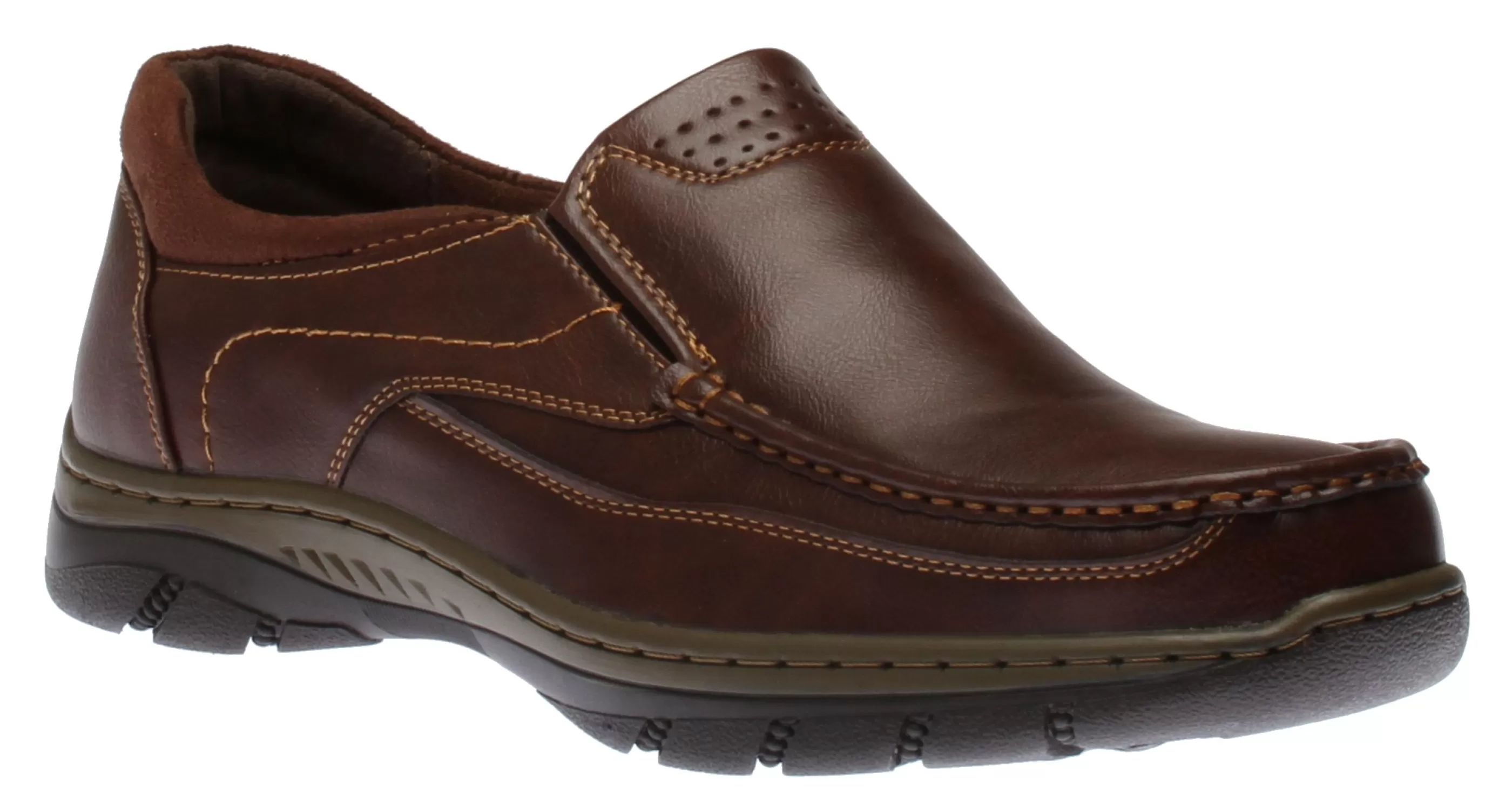 Discount Casual Slip On Brown Men Casual