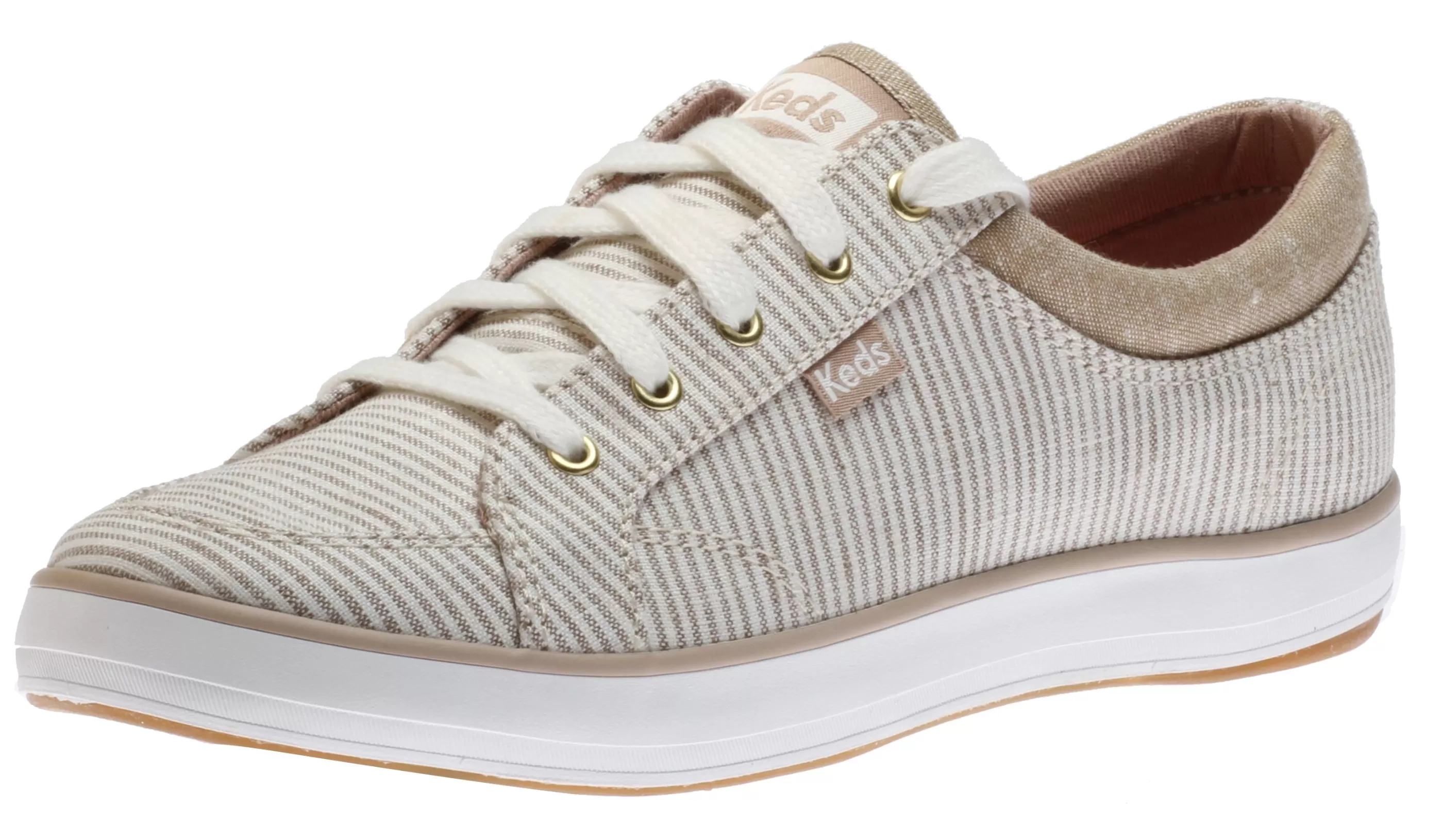 Outlet Center Stripe Walnut Women Casual