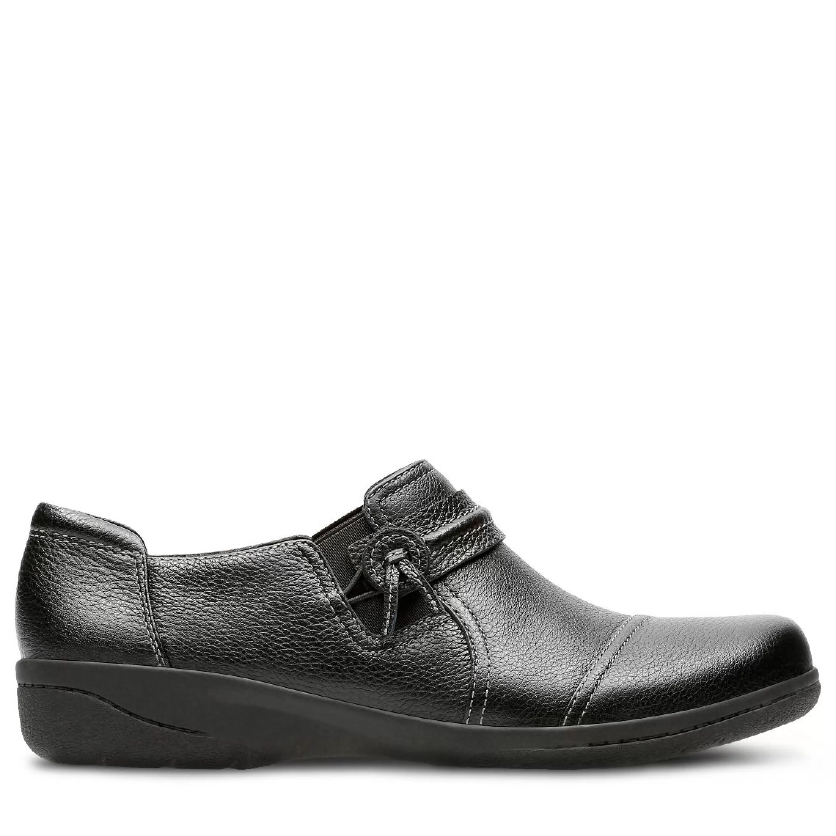 Flash Sale Cheyn Madi Black Leather Slip-On Women Casual