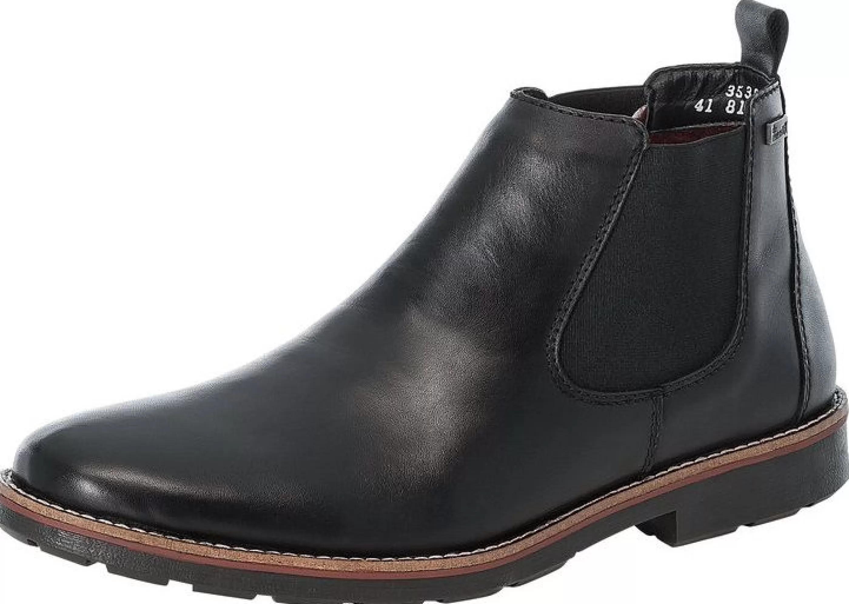 Best Clarino Black Leather Chelsea Boot Men Boot