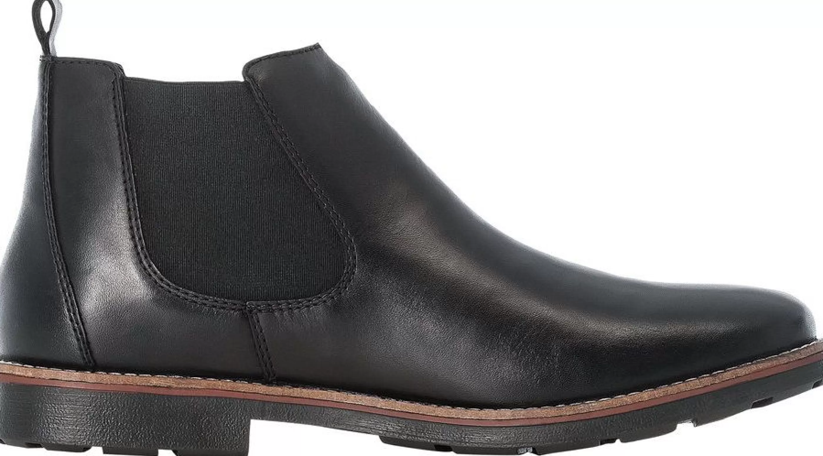 Best Clarino Black Leather Chelsea Boot Men Boot