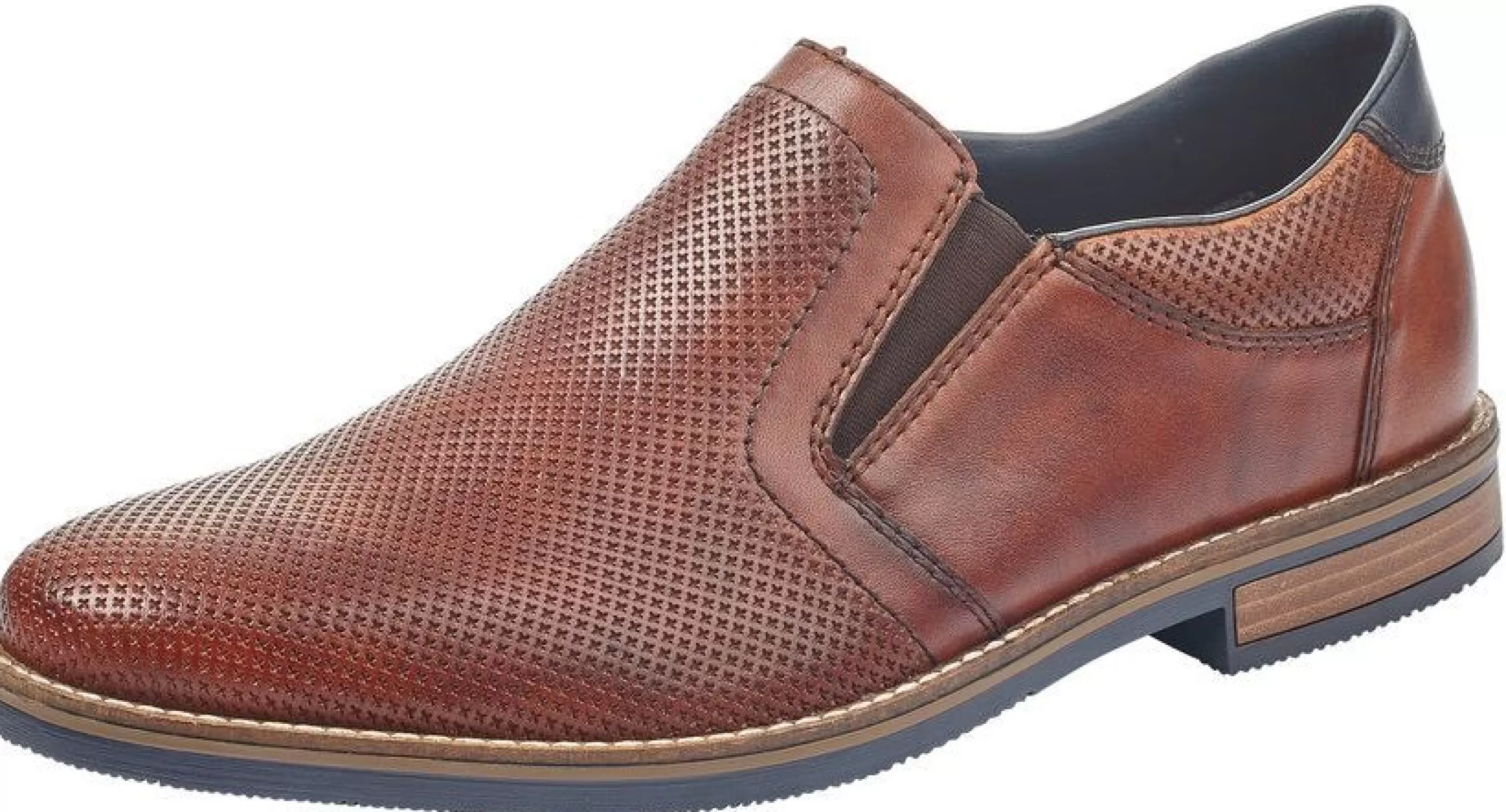 Online Clarino Brown Leather Slip-On Dress Shoe Men Casual