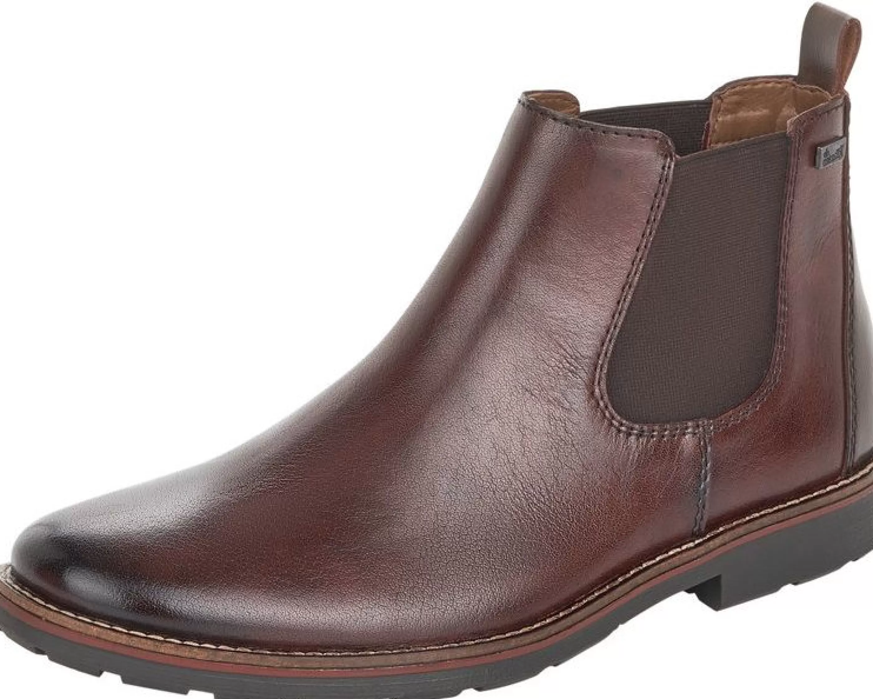 Discount Clarino Dark Brown Leather Chelsea Boot Men Boot