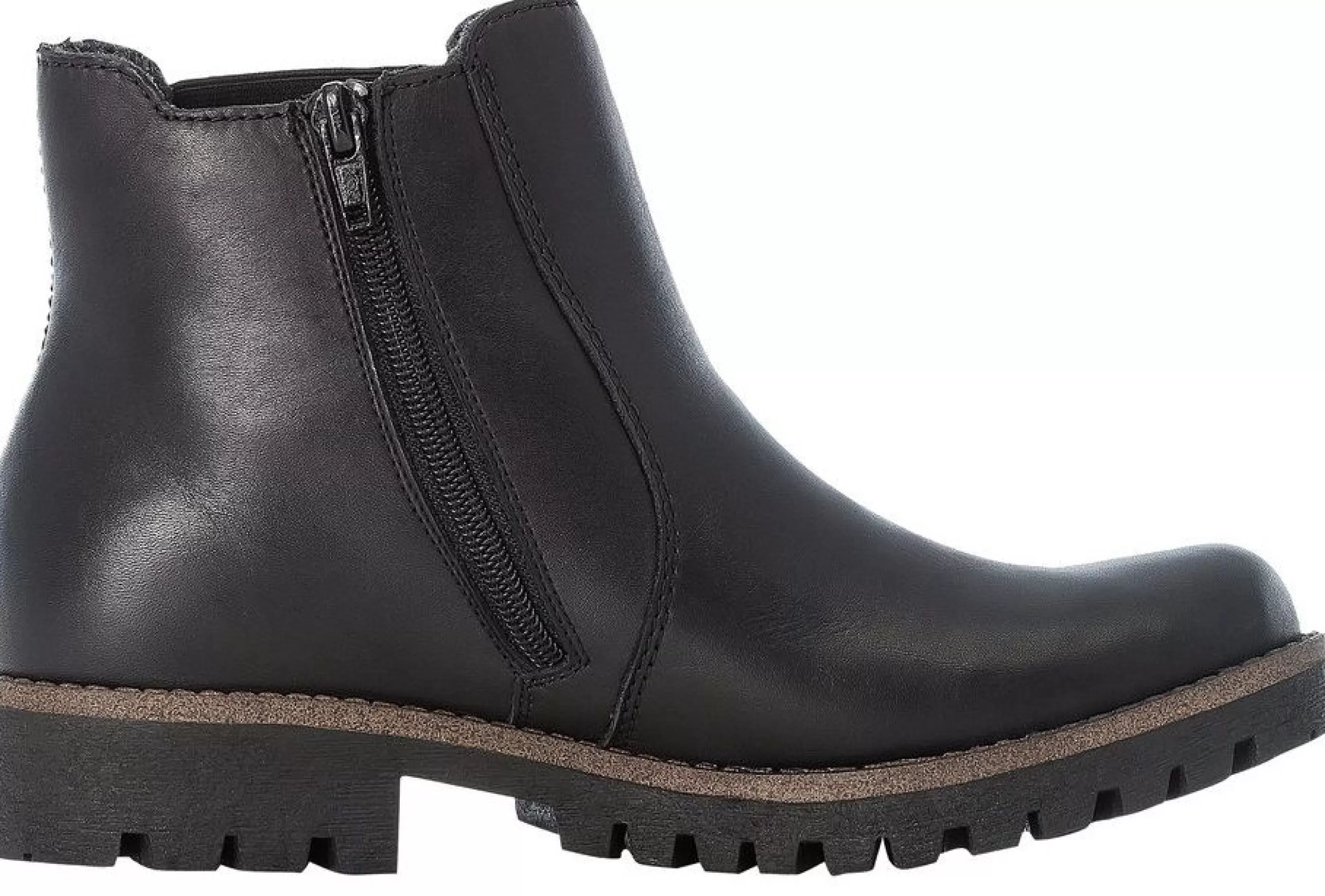 Shop Cristallino Black Leather Chelsea Boot Women Dress Boot