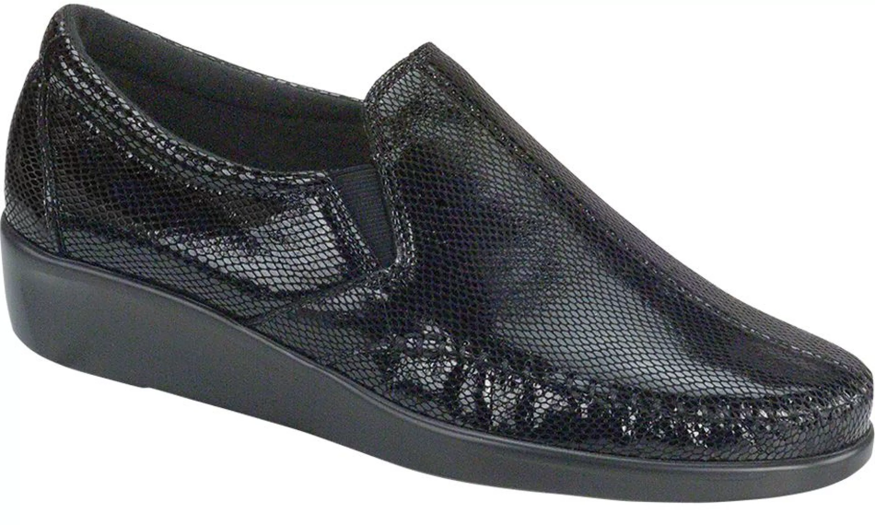 Store Dream Black Snake Slip-On Loafer Women Casual