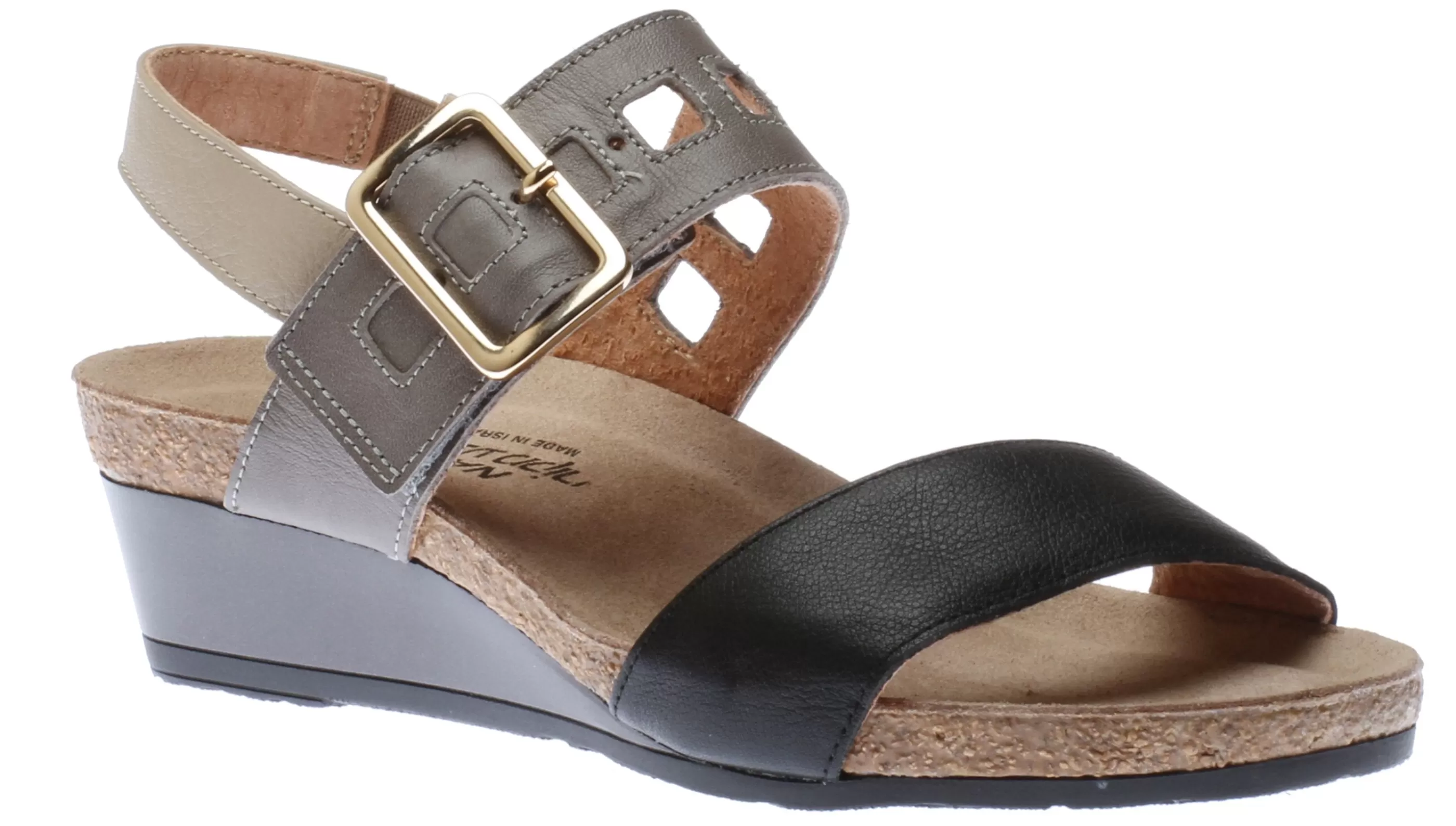 New Dynasty Black Multi Women Sandal