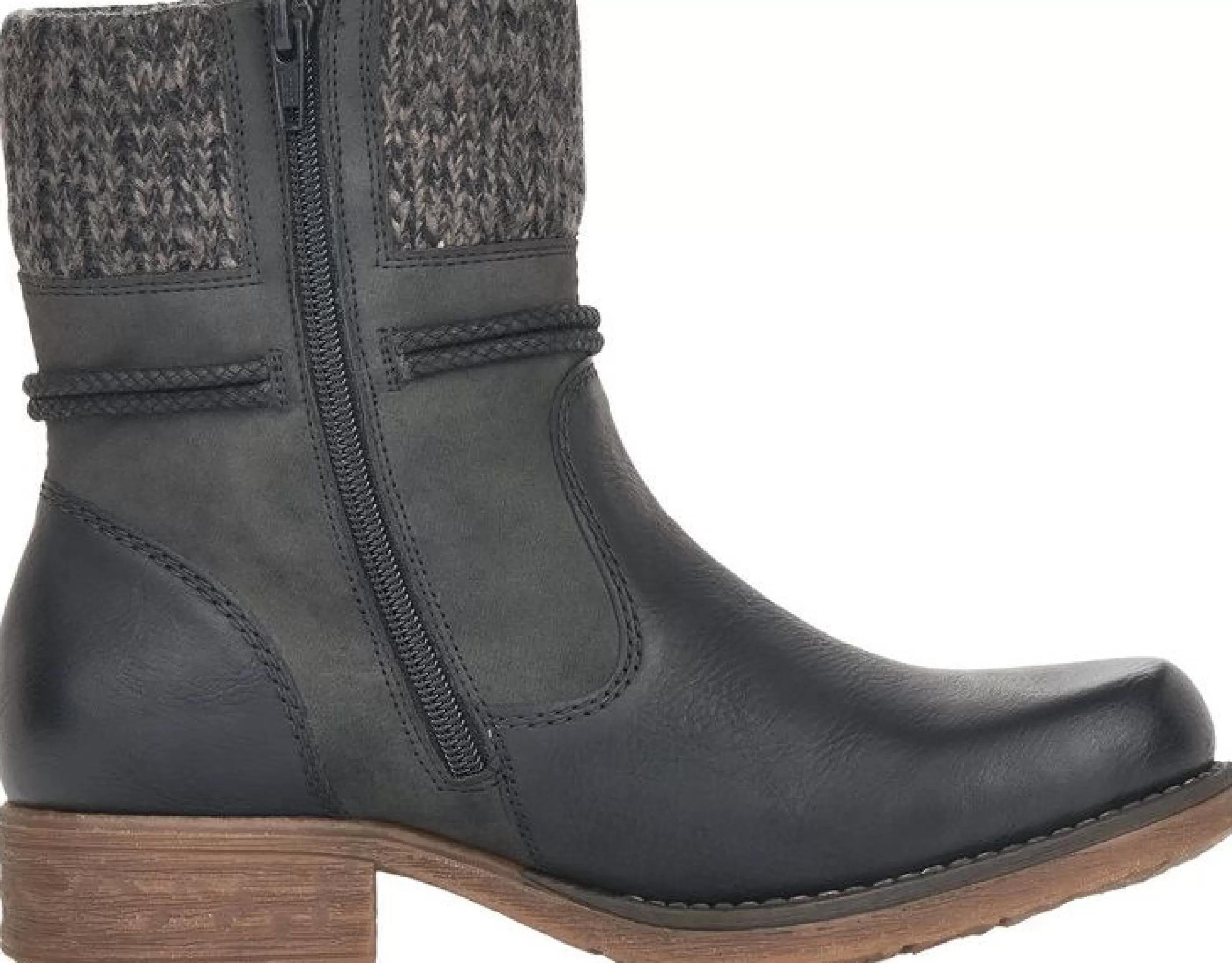 Clearance Eagle Black Grey Knit Ankle Boot Women Boot