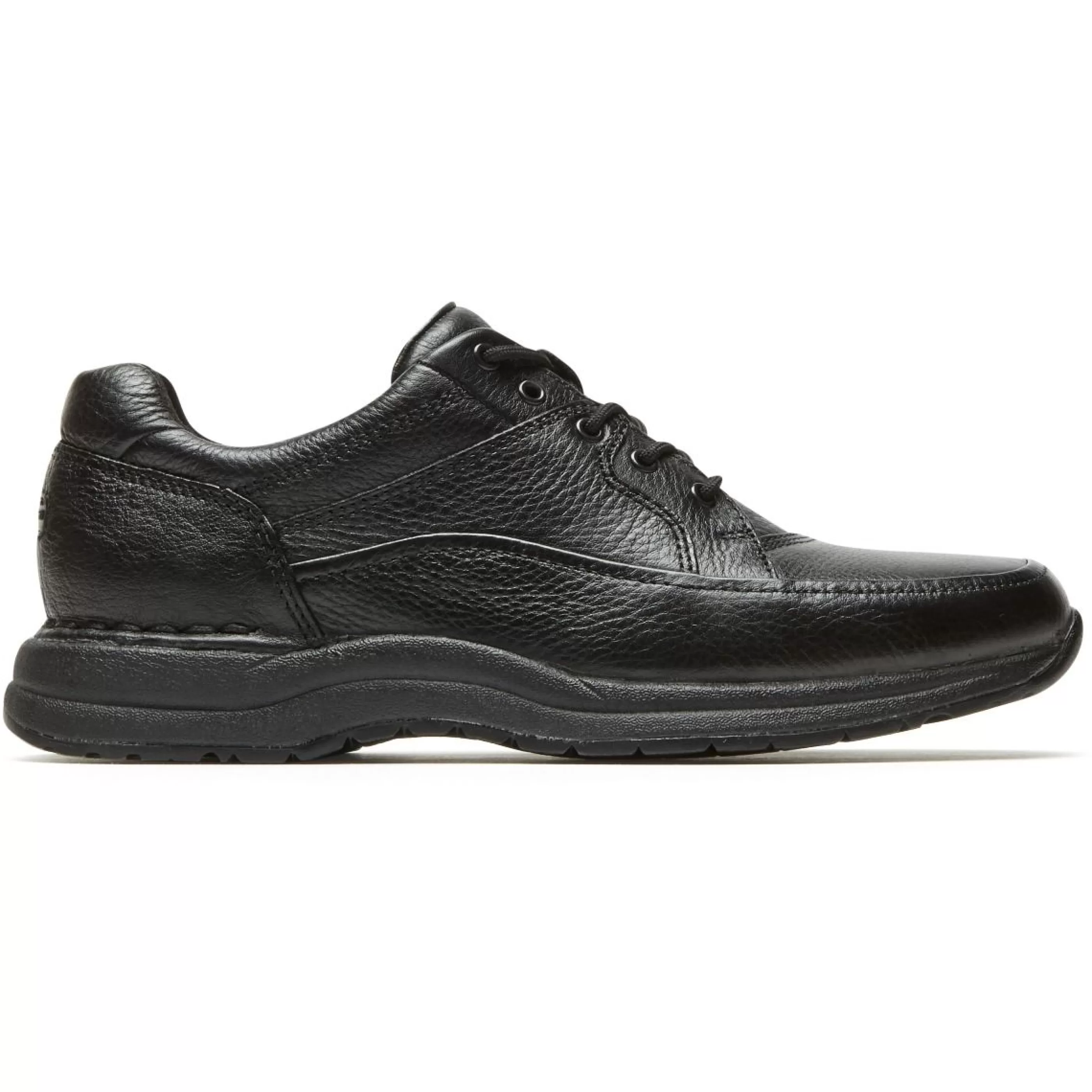 New Edge Hill Black Leather Lace-Up Walking Shoe Men Walking