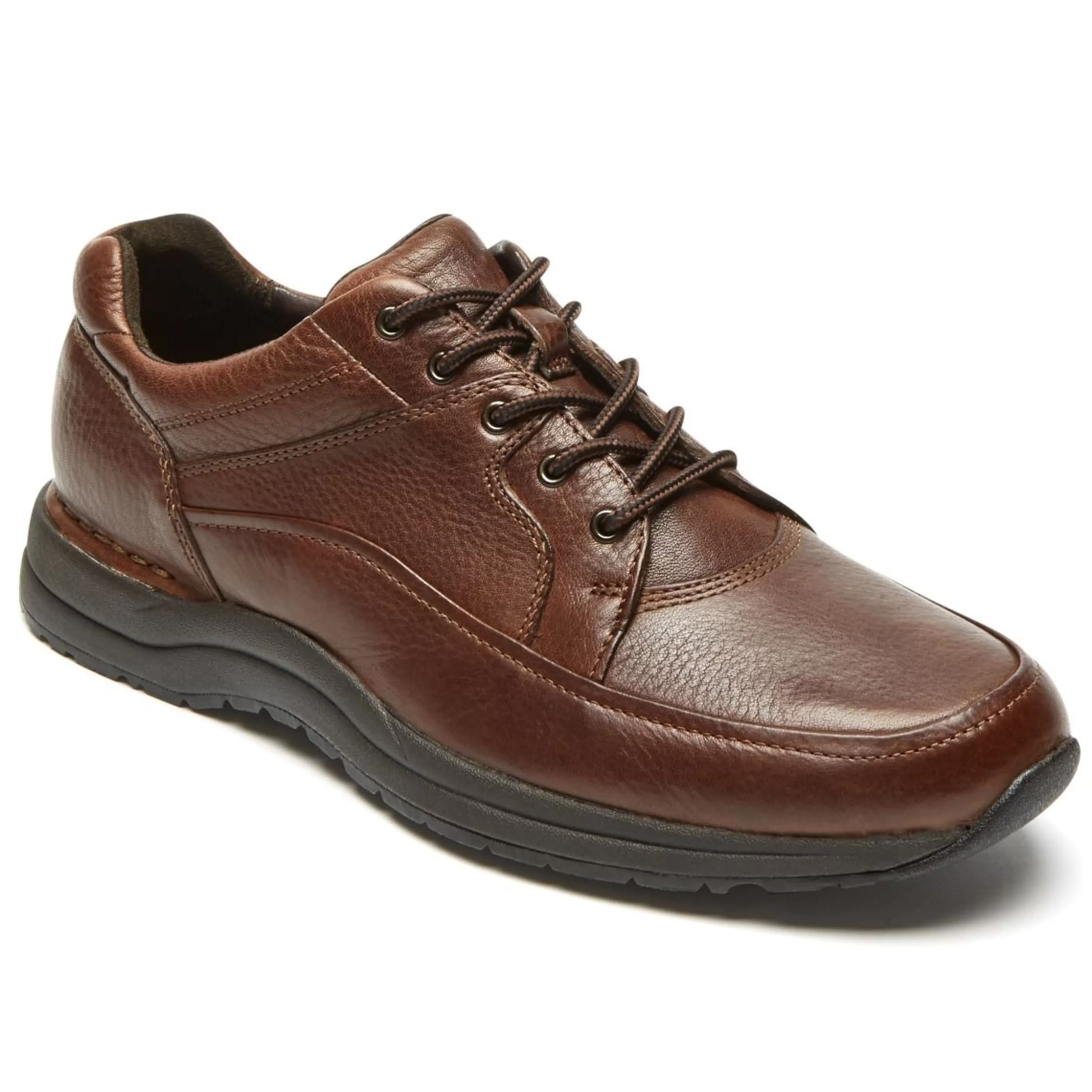 Flash Sale Edge Hill Brown Leather Lace-Up Walking Shoe Men Walking