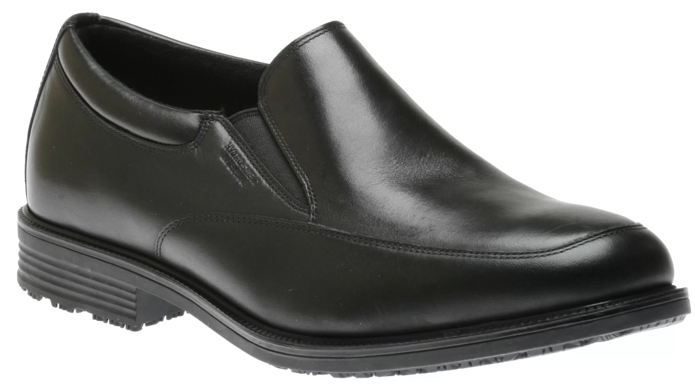 Online Essential Details Black Leather Waterproof Slip-On Dress Shoe Men Dress