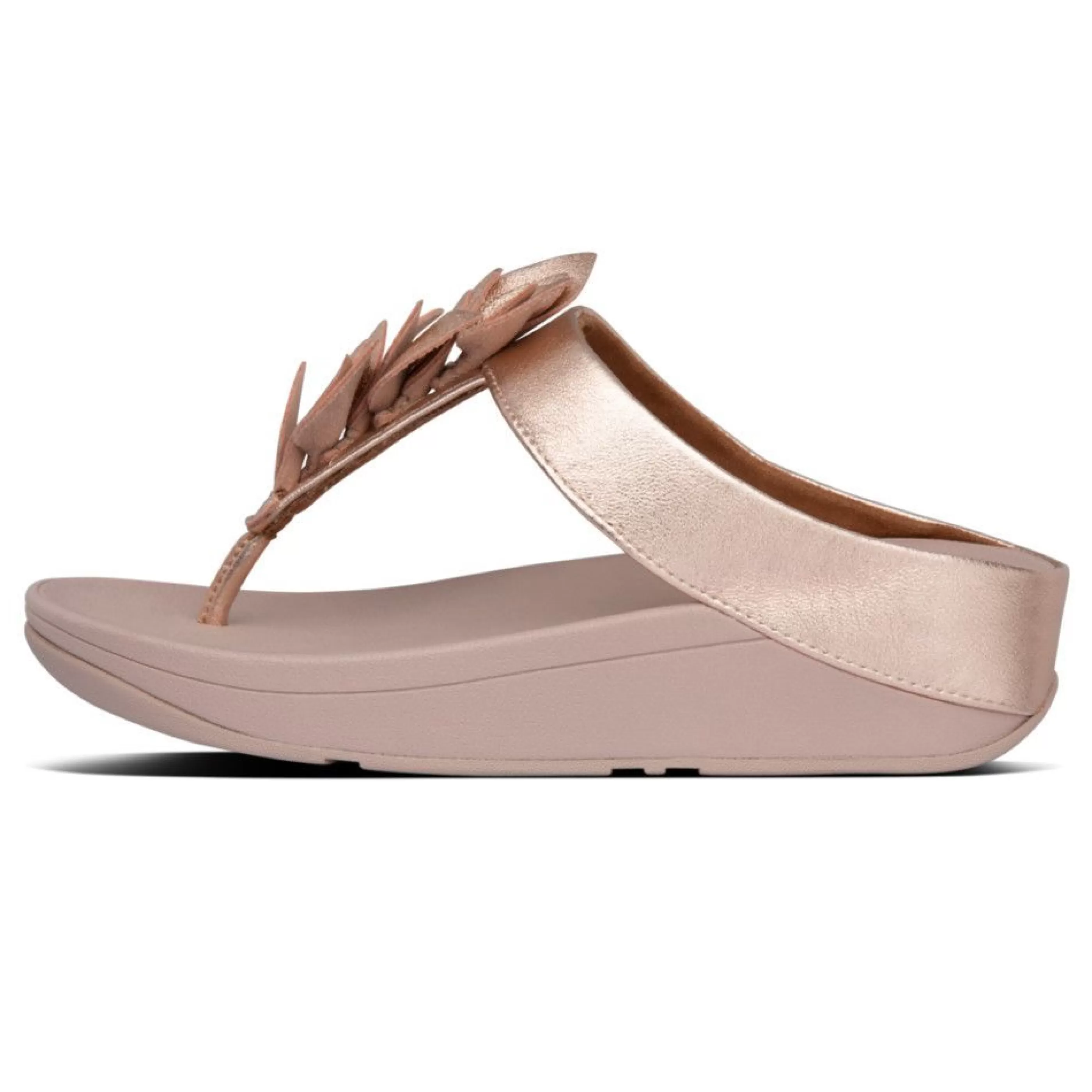 Store Fino Rose Gold Leather Thong Sandal Women Toe Thong