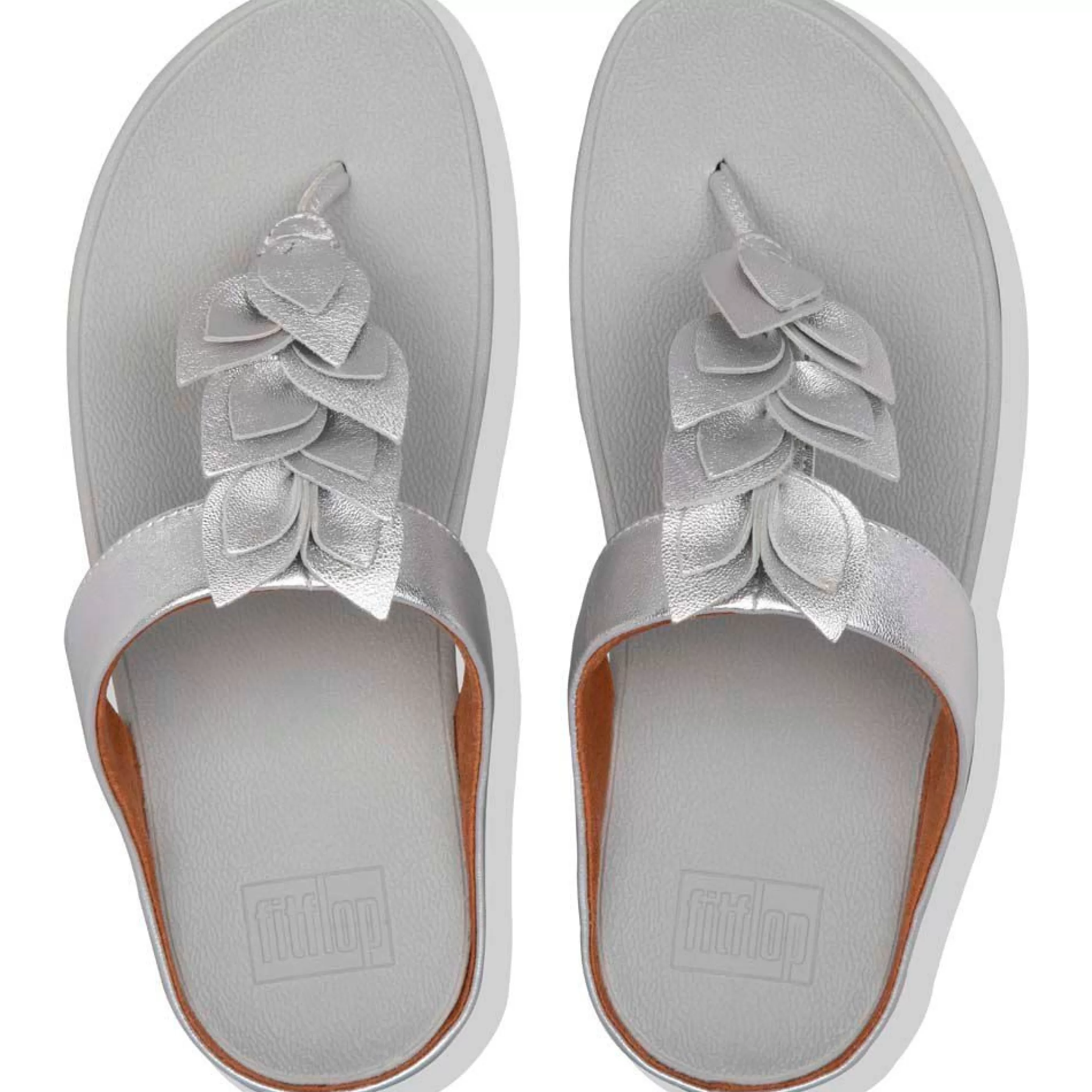 Cheap Fino Silver Leather Thong Sandal Women Toe Thong