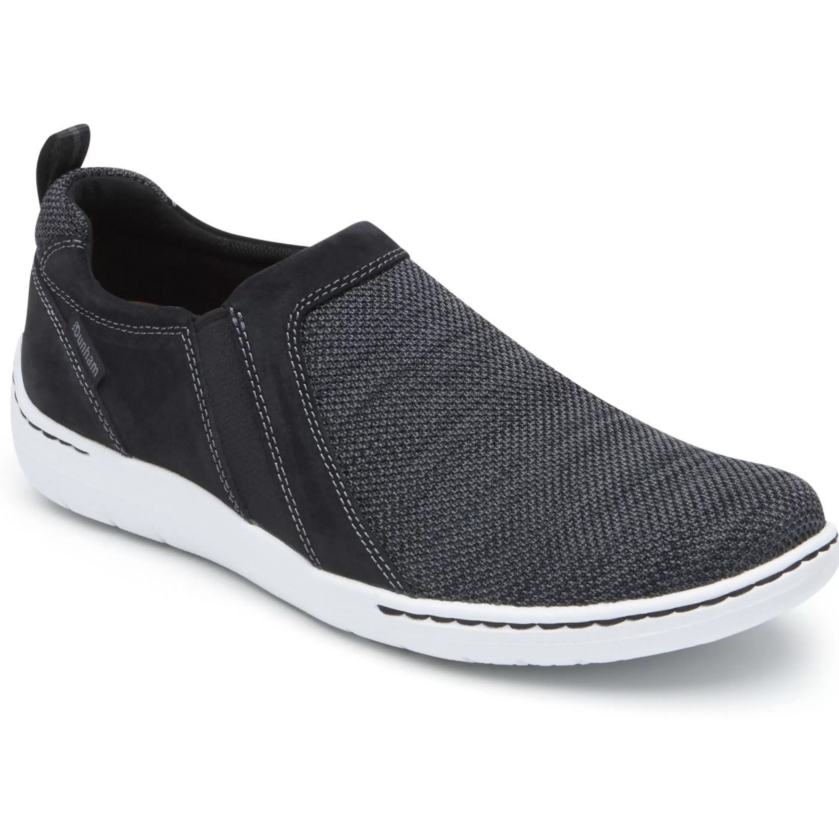 Sale Fitsmart Black Double Gore Slip-On Shoe Men Casual