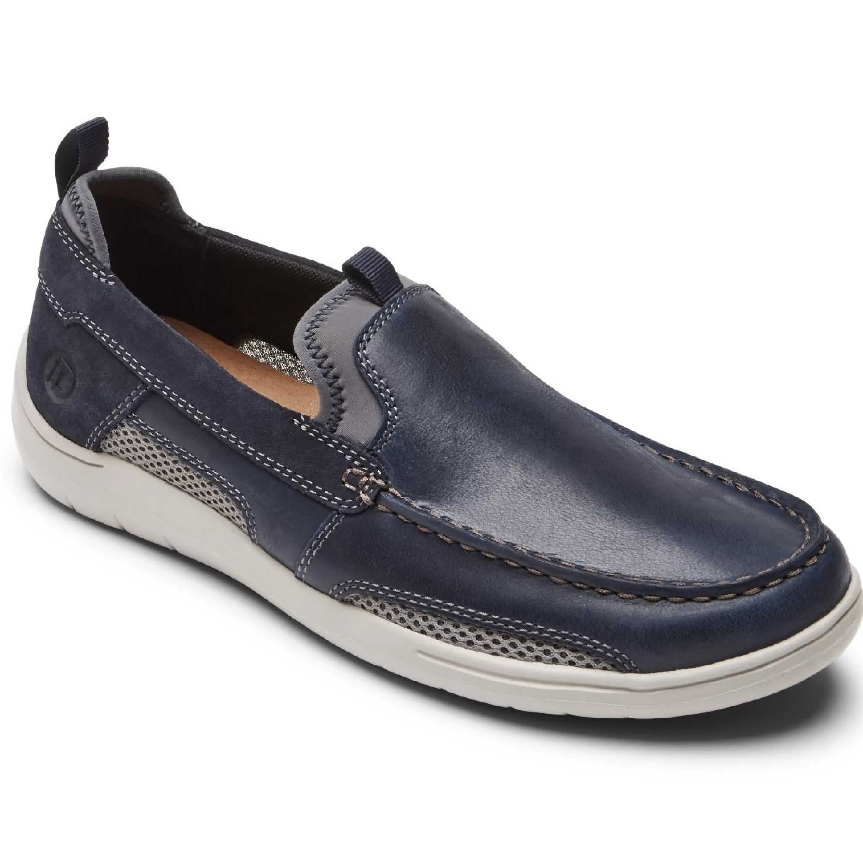 Outlet Fitsmart Navy Leather Loafer Men Casual