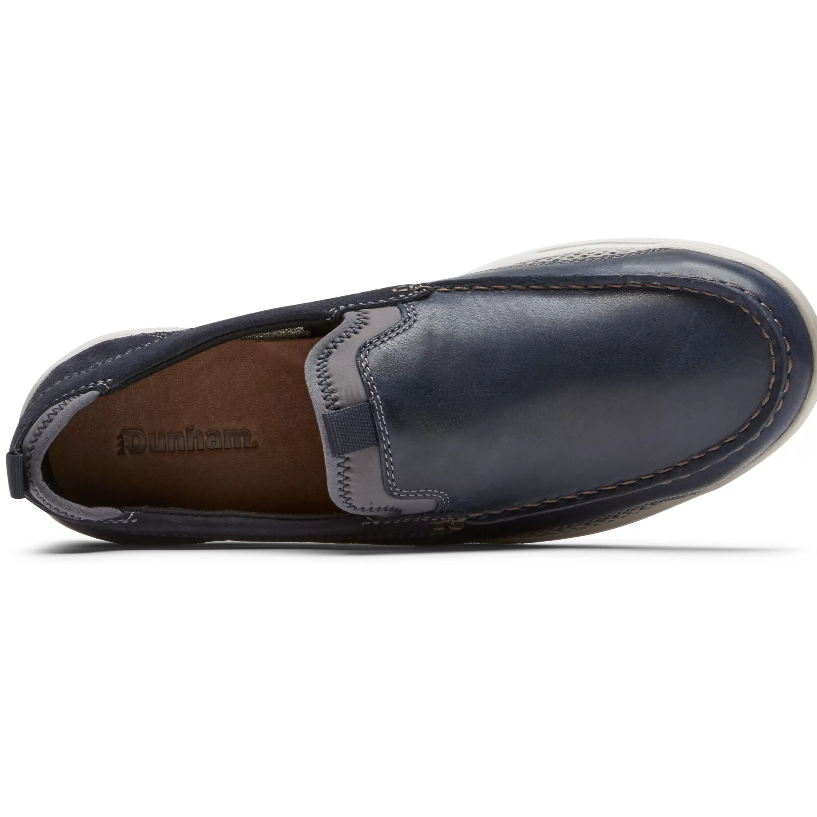 Outlet Fitsmart Navy Leather Loafer Men Casual