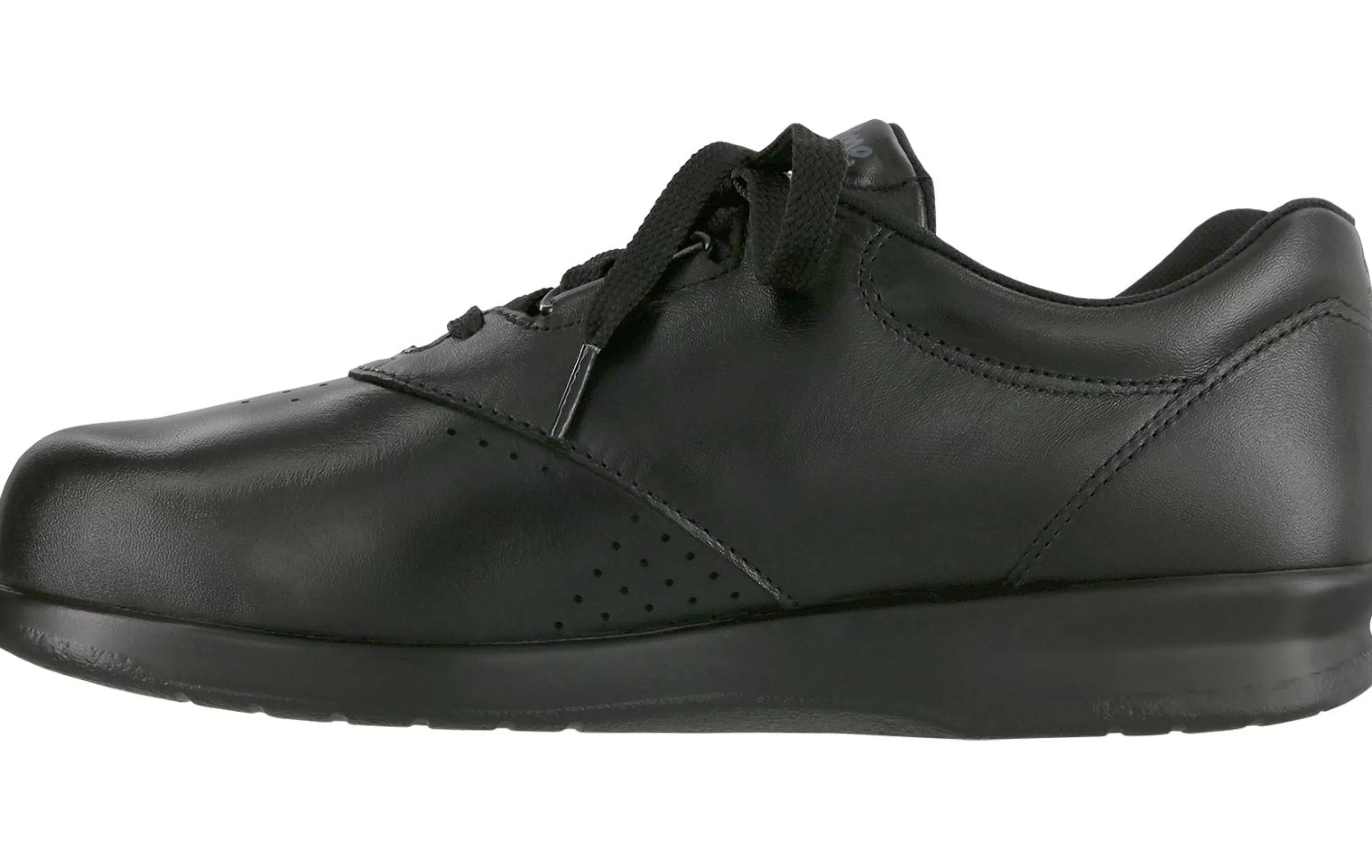 Store Freetime Black Leather Walking Shoe Women Walking