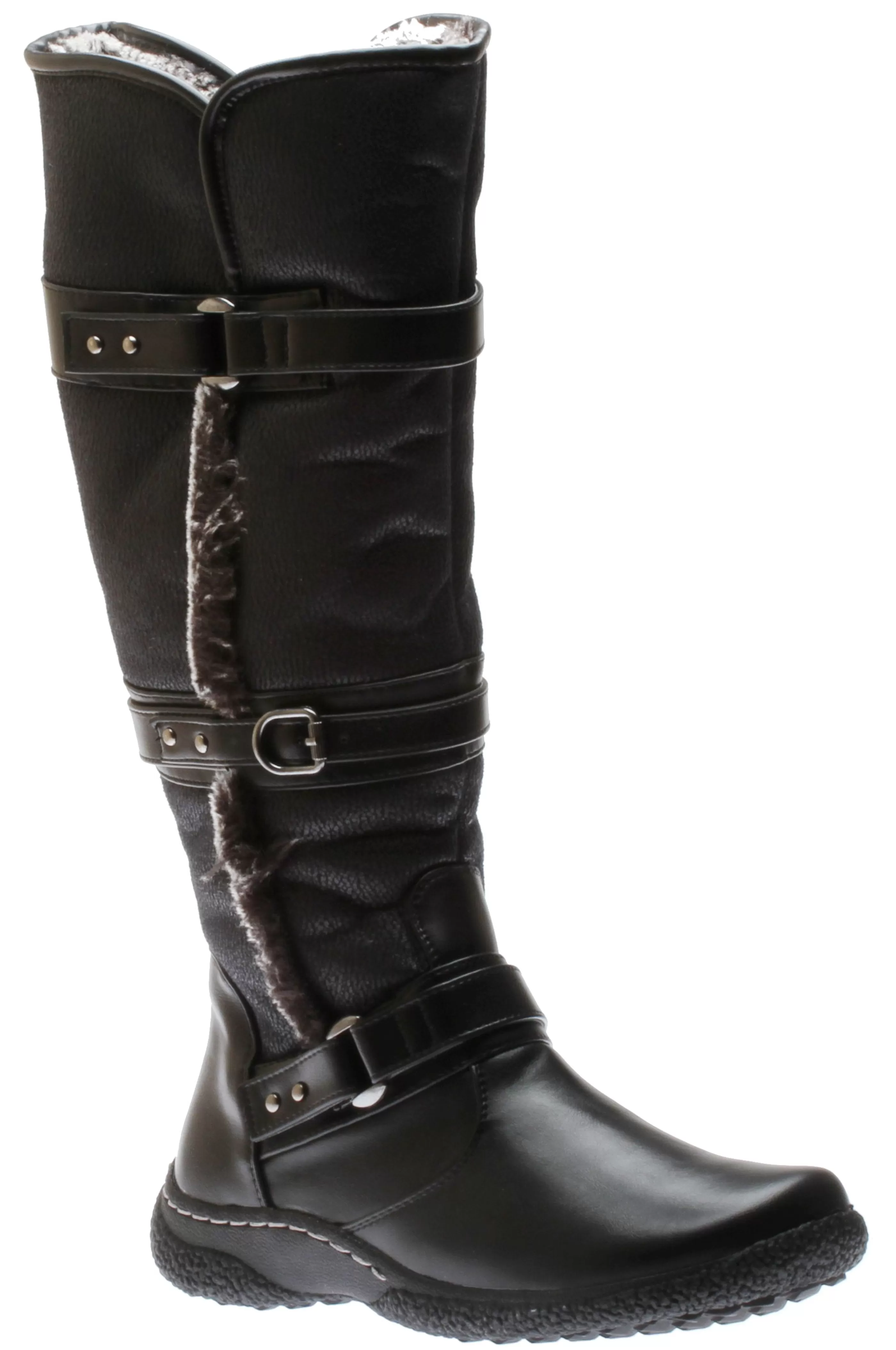 Shop Gabrielle 2 Wide Calf Black Leather Tall Boot Women Boot