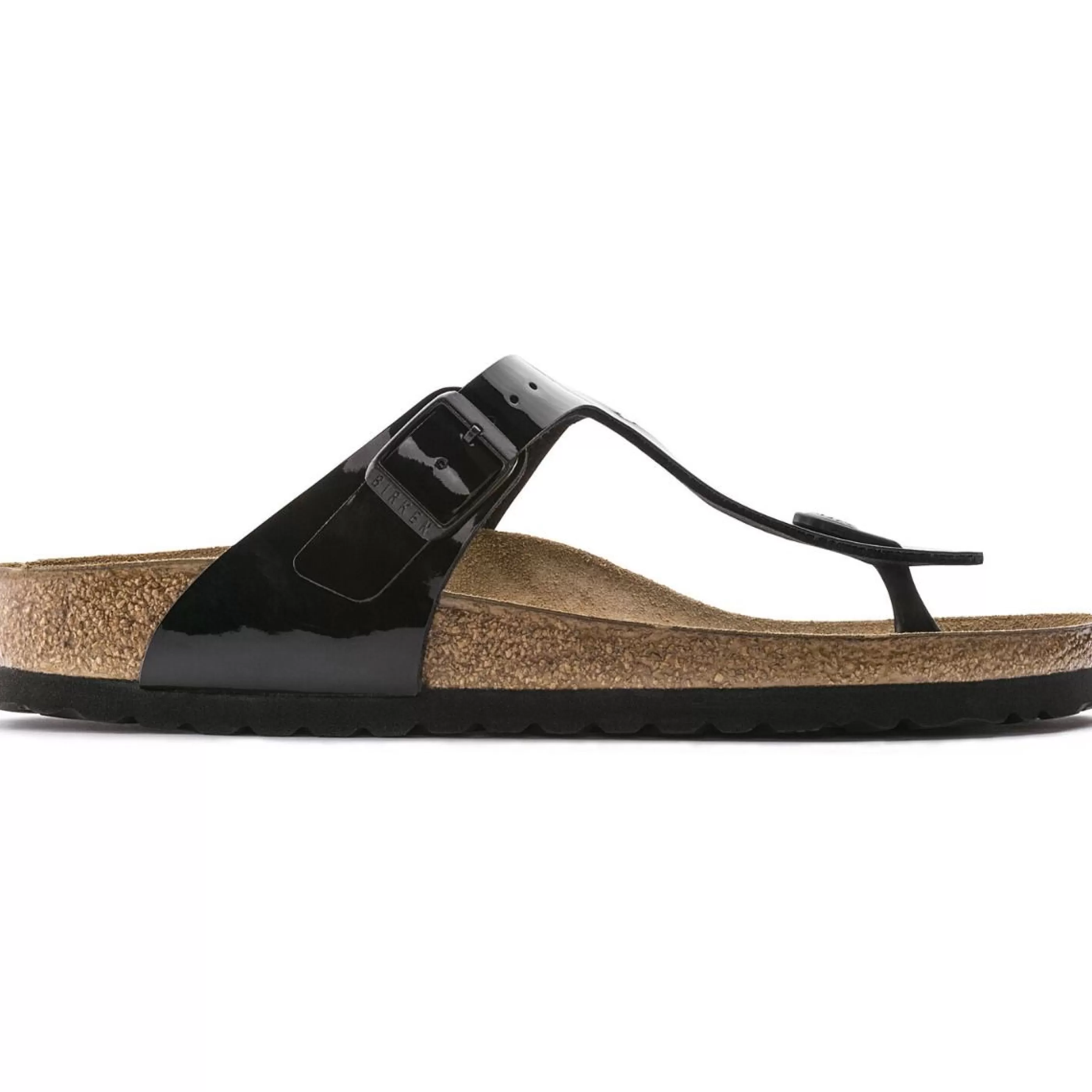 Hot Gizeh Birko-Flor Black Patent Thong Sandal Women Toe Thong