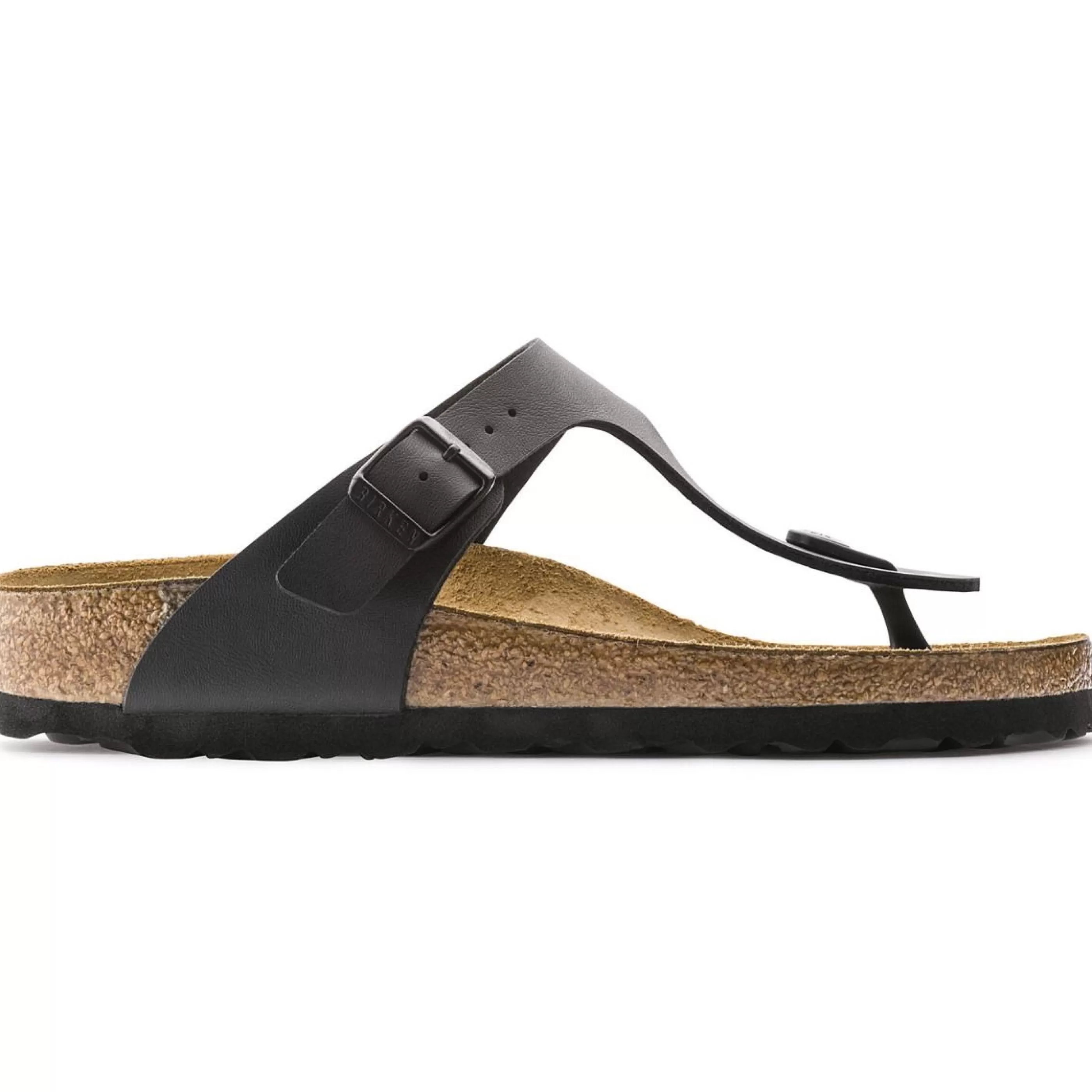 Clearance Gizeh Birko-Flor Black Thong Sandal Men Toe Thong