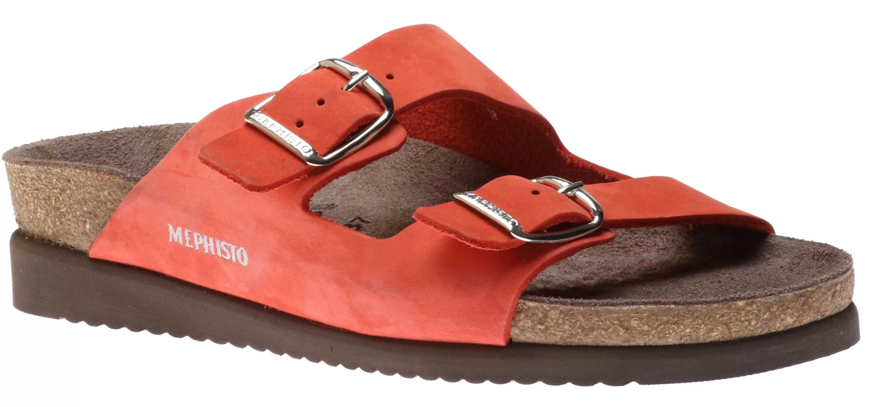 Outlet Harmony Coral Nubuck Leather Slide Sandal Women Slide