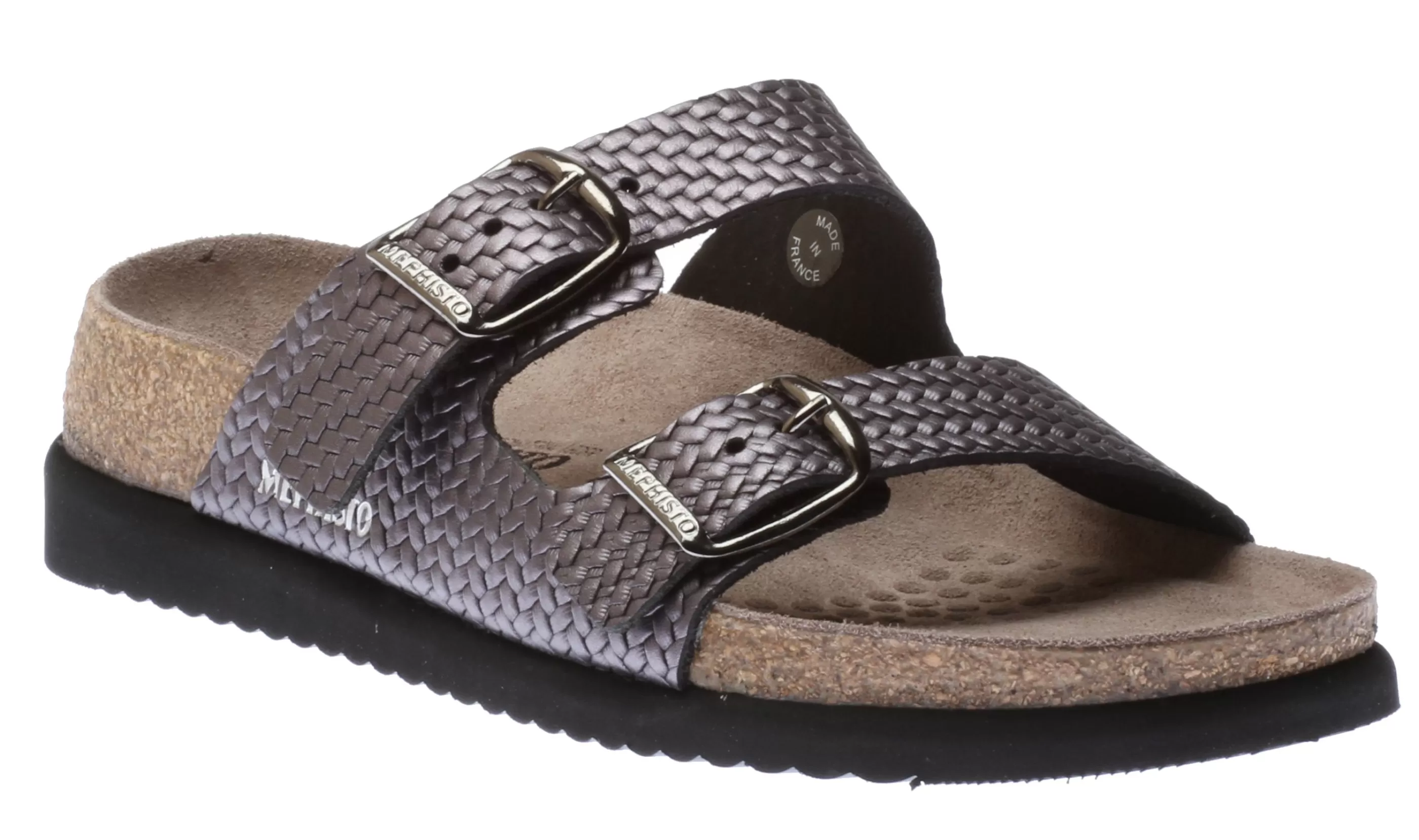 Flash Sale Helda Plus Wide Width Grey Twist Slide Sandal Women Slide