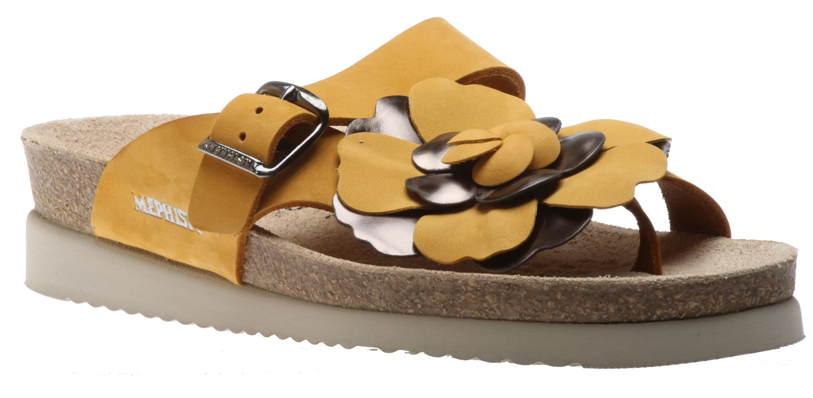 Discount Helen Flower Yellow Ochre Thong Sandal Women Toe Thong