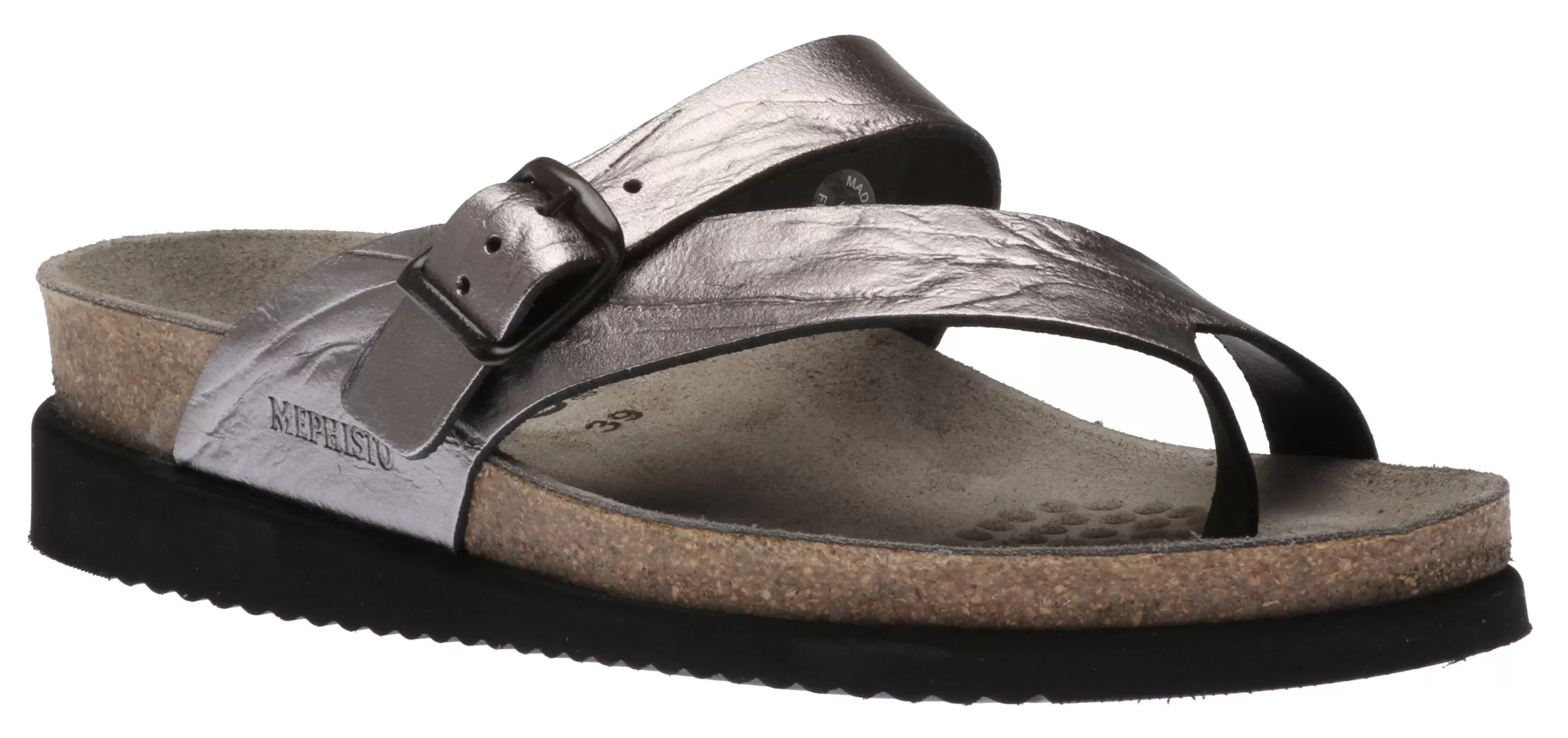 Discount Helen Metallic Grey Thong Sandal Women Toe Thong