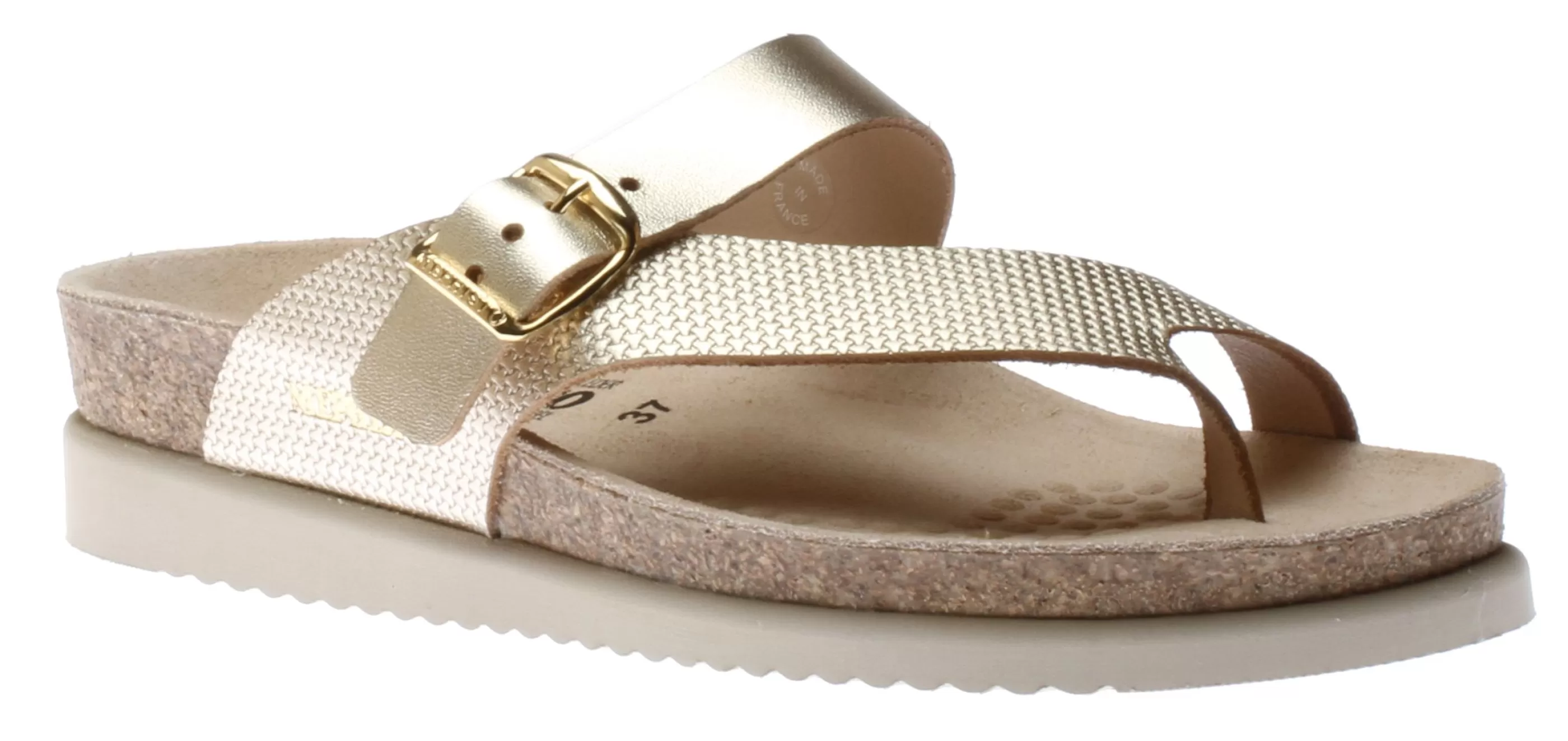 Online Helen Mix Gold Flash Leather Thong Sandal Women Toe Thong