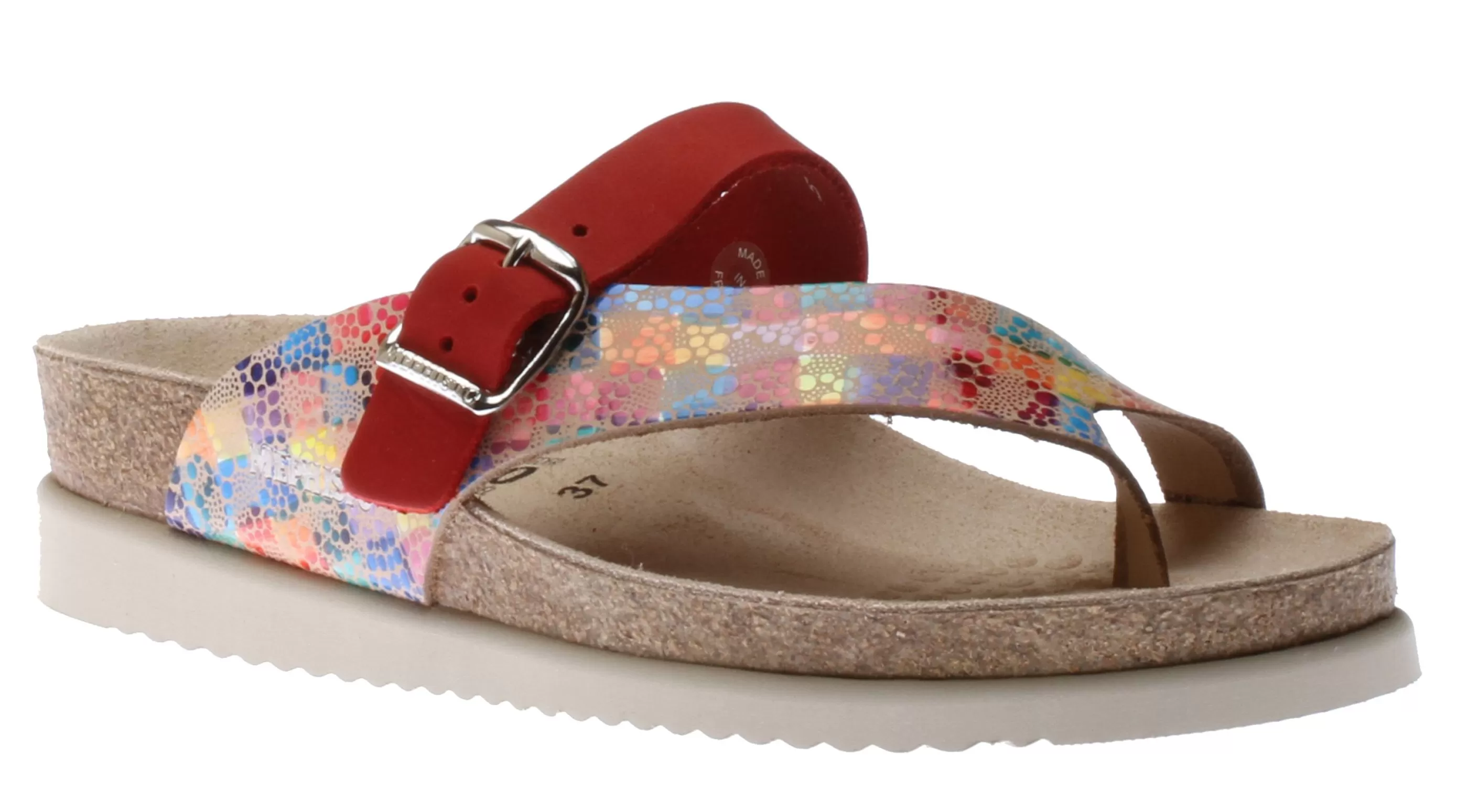 New Helen Mix Multicolour Red Thong Sandal Women Toe Thong