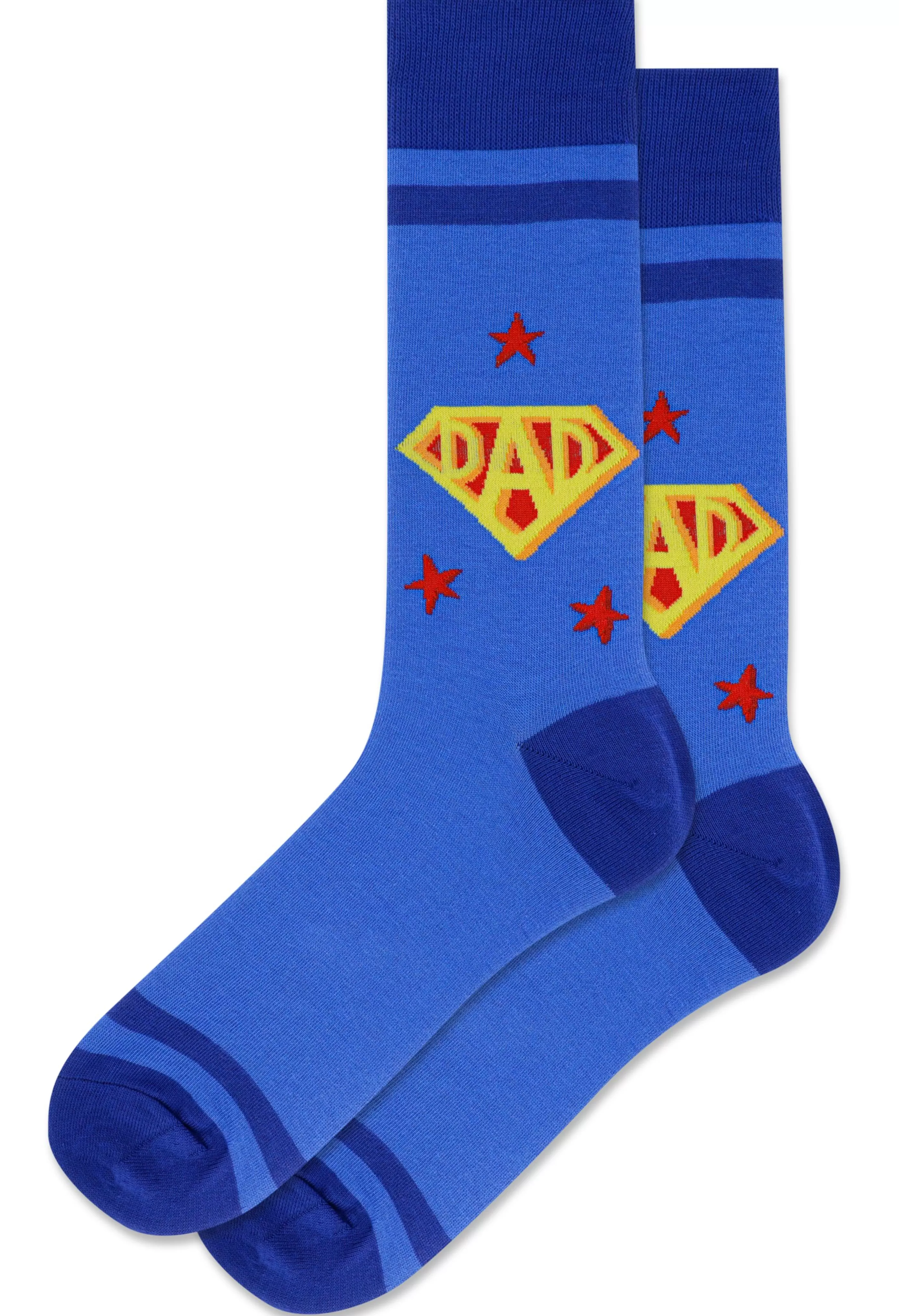 Online Men's Super Dad Blue Crew Socks Accessories Socks