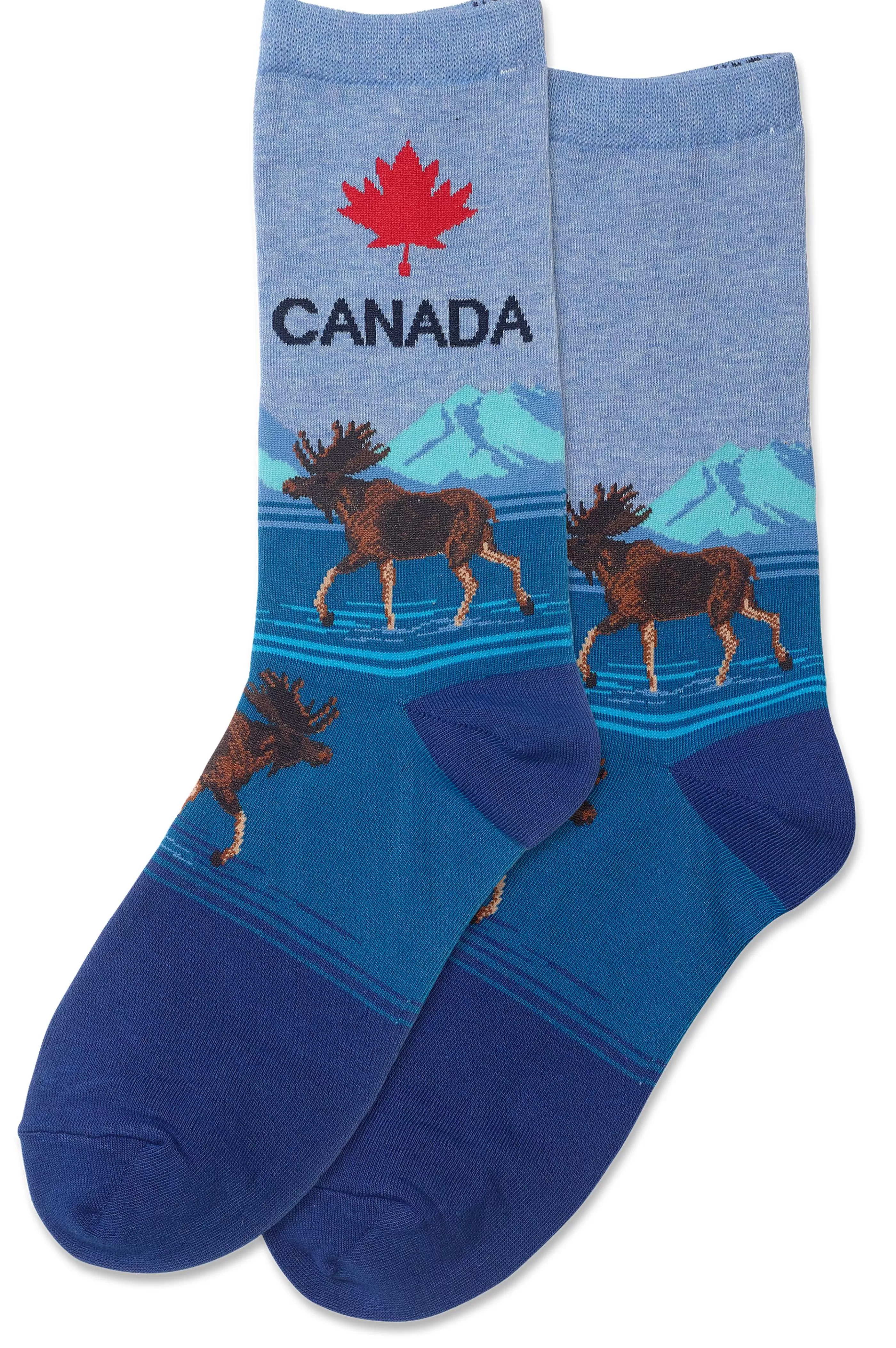 Cheap Women's Canada Blue Crew Socks Accessories Socks