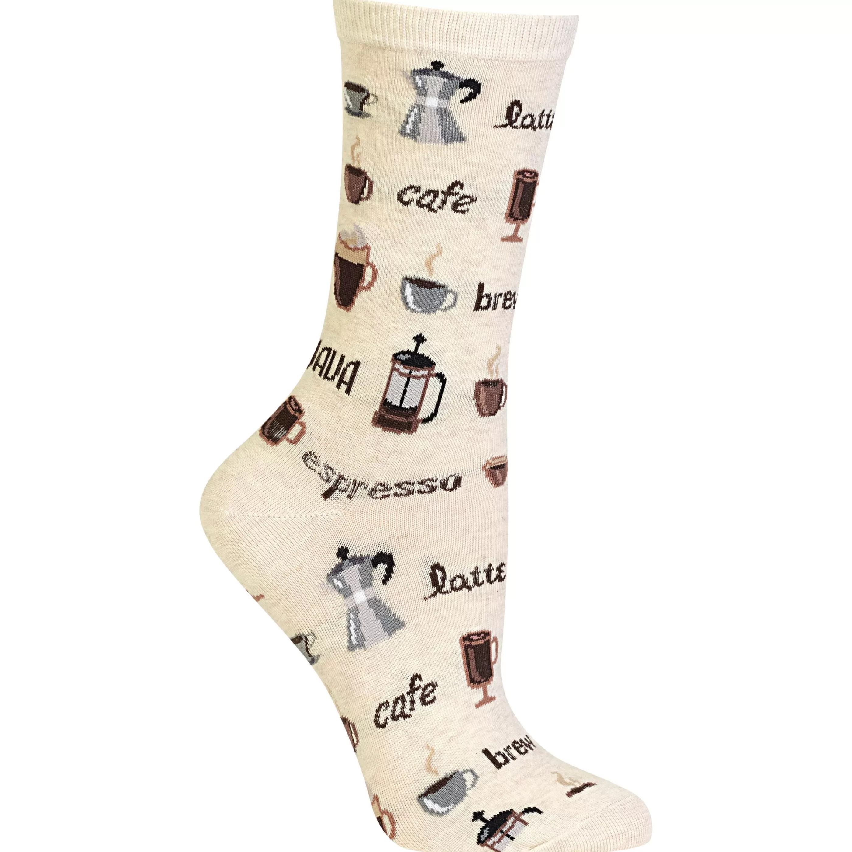 Flash Sale Women's Coffee Crew Socks Accessories Socks