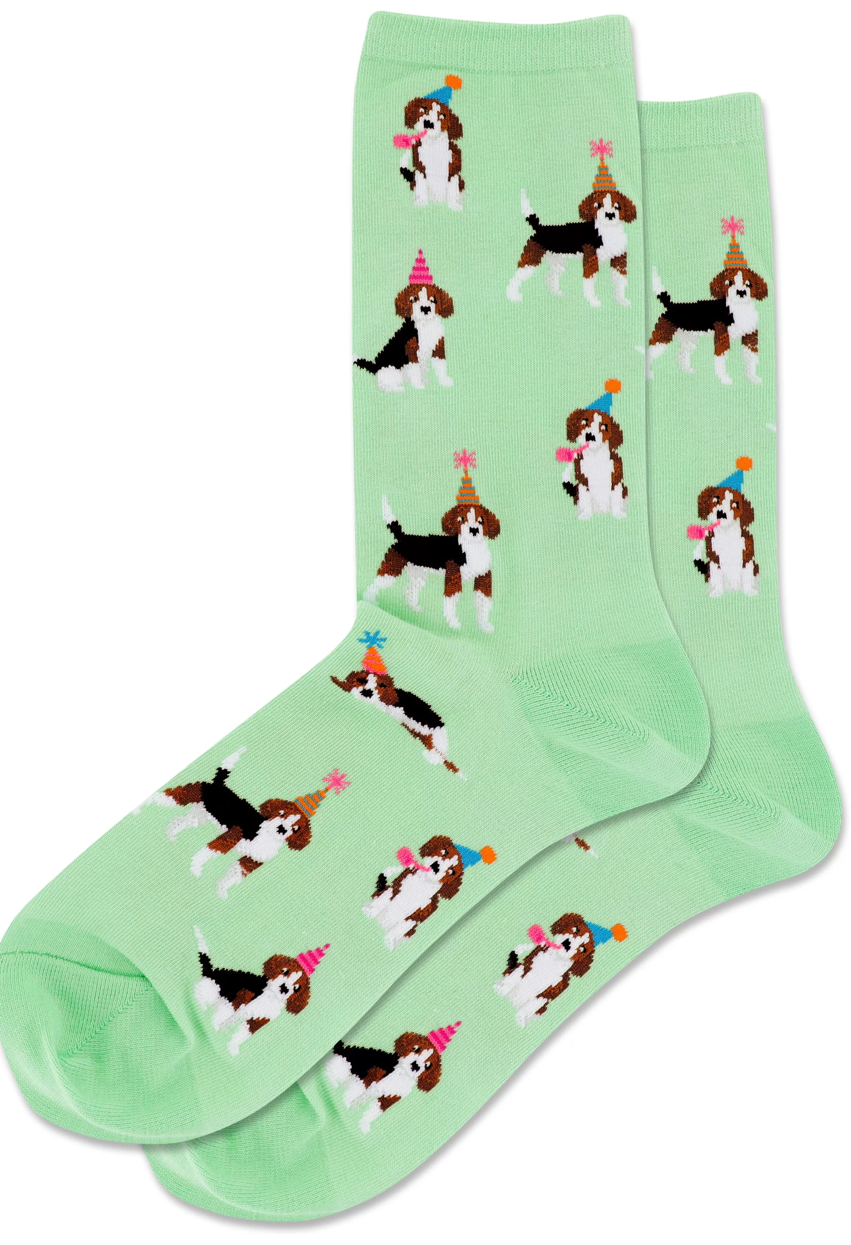 Online Women's Party Beagle Mint Crew Socks Accessories Socks