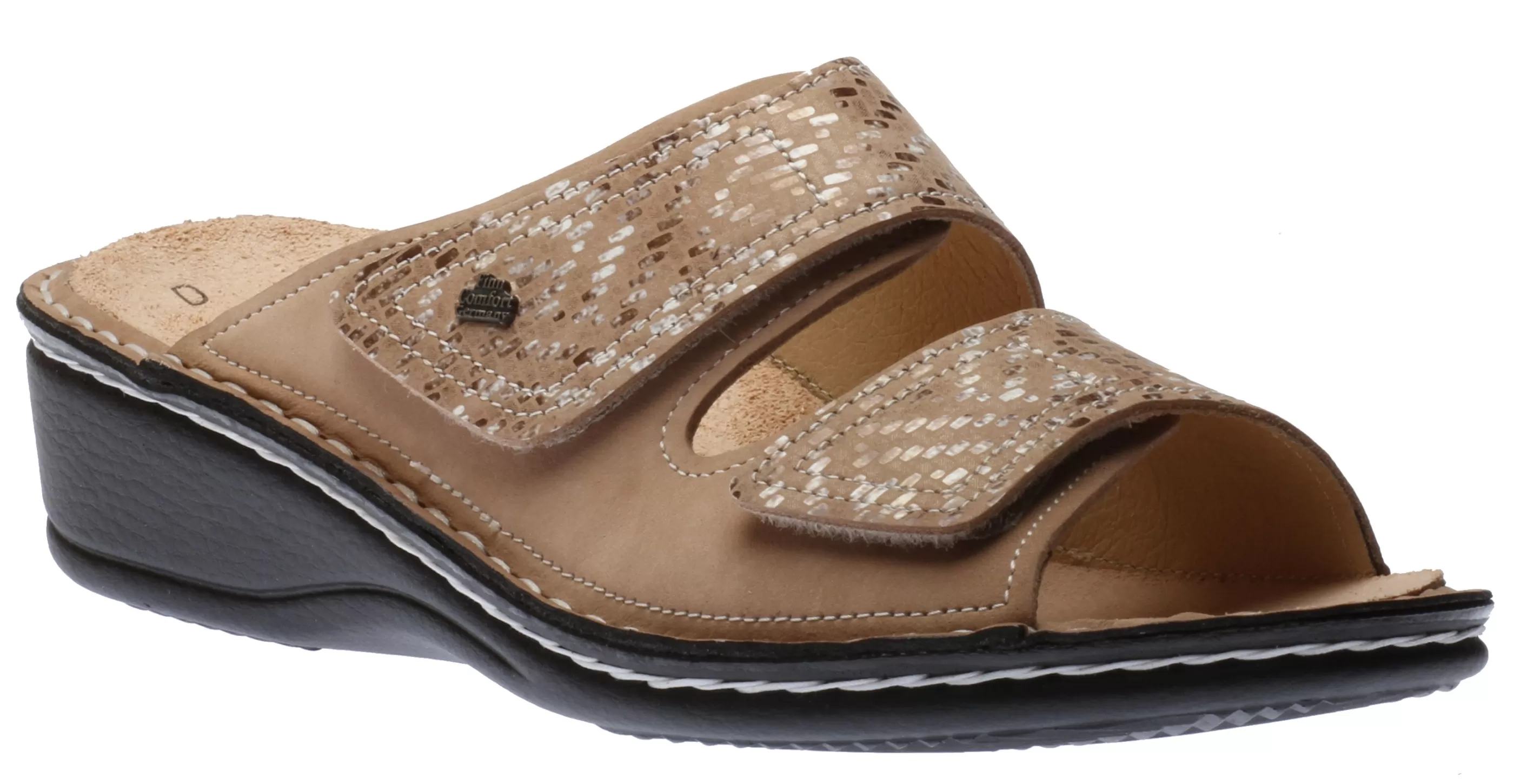 Discount Jamaica Sesame Beige Slide Wedge Sandal Women Slide