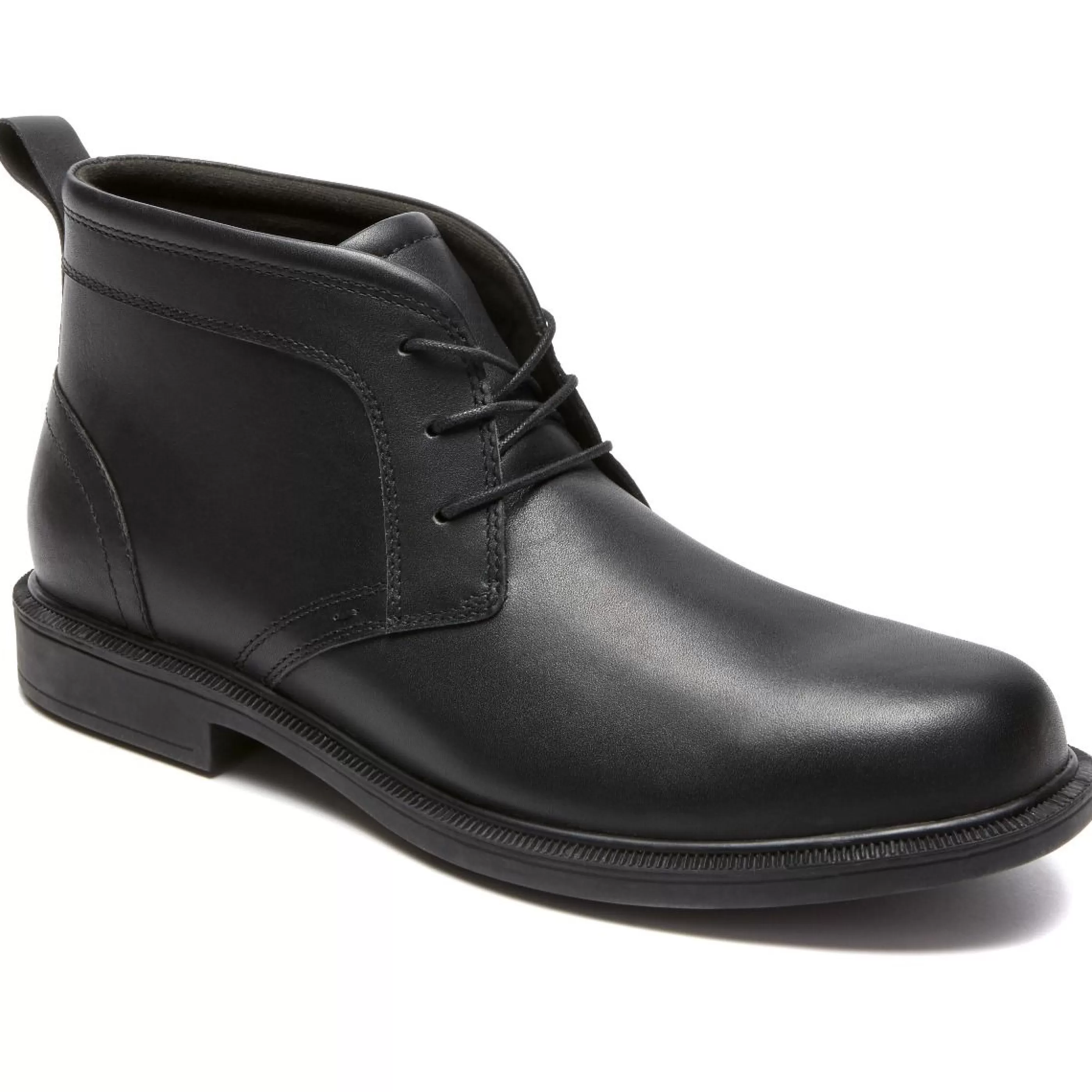 Best Johnson Black Leather Chukka Boot Men Boot