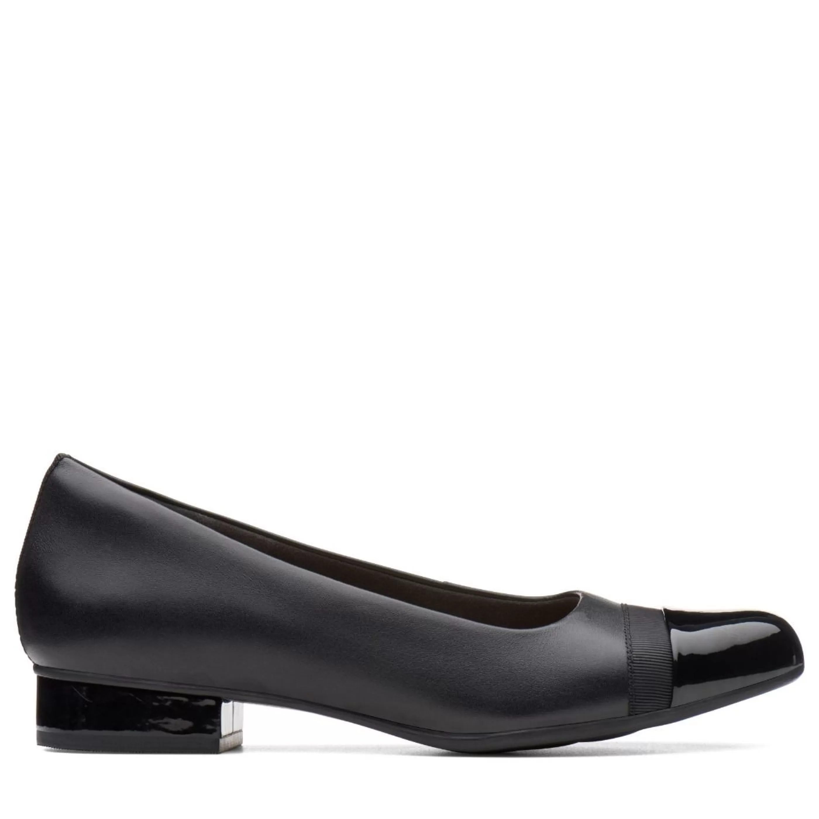 Clearance Juliet Monte Black Leather Slip-On Women Dress